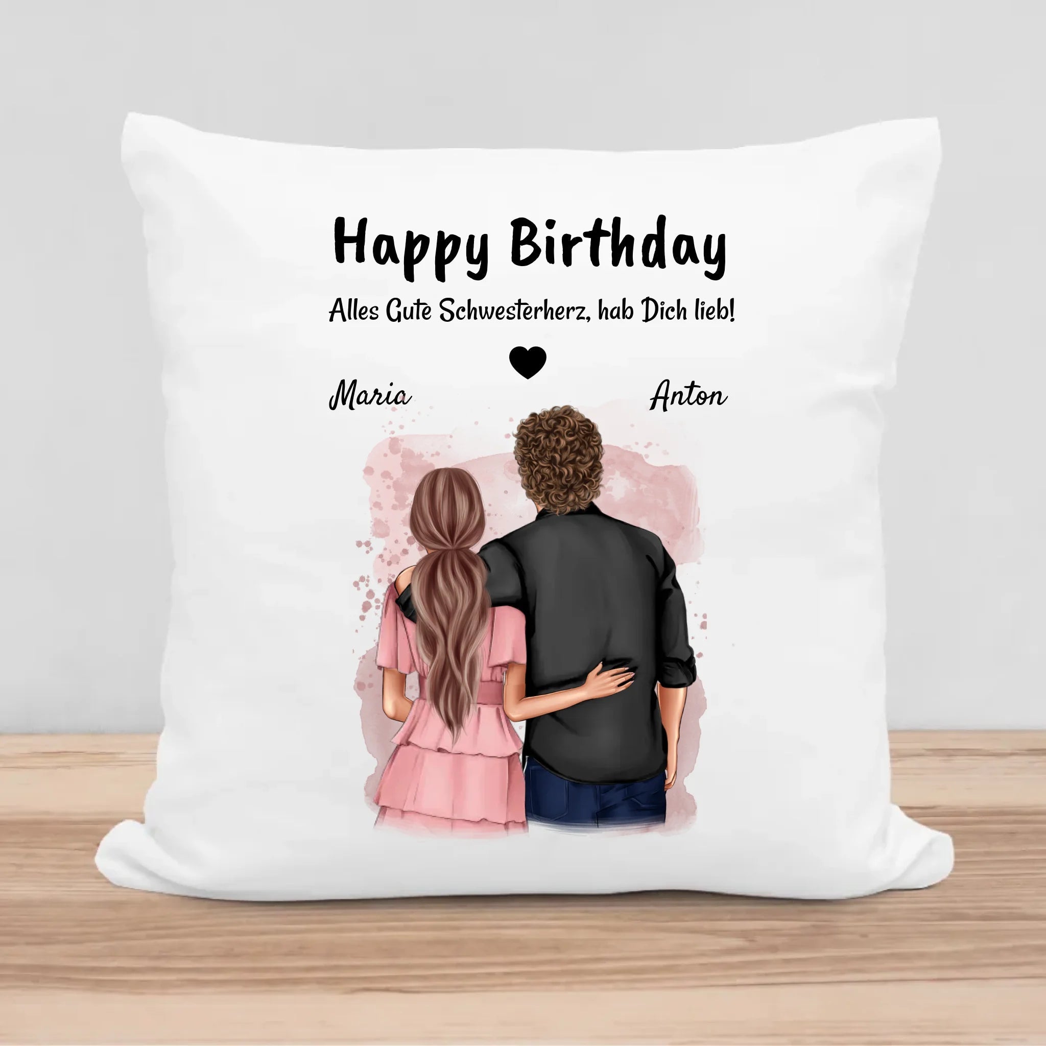 Schwester Kissen Bruder Geburtstagsgeschenk - Cantty