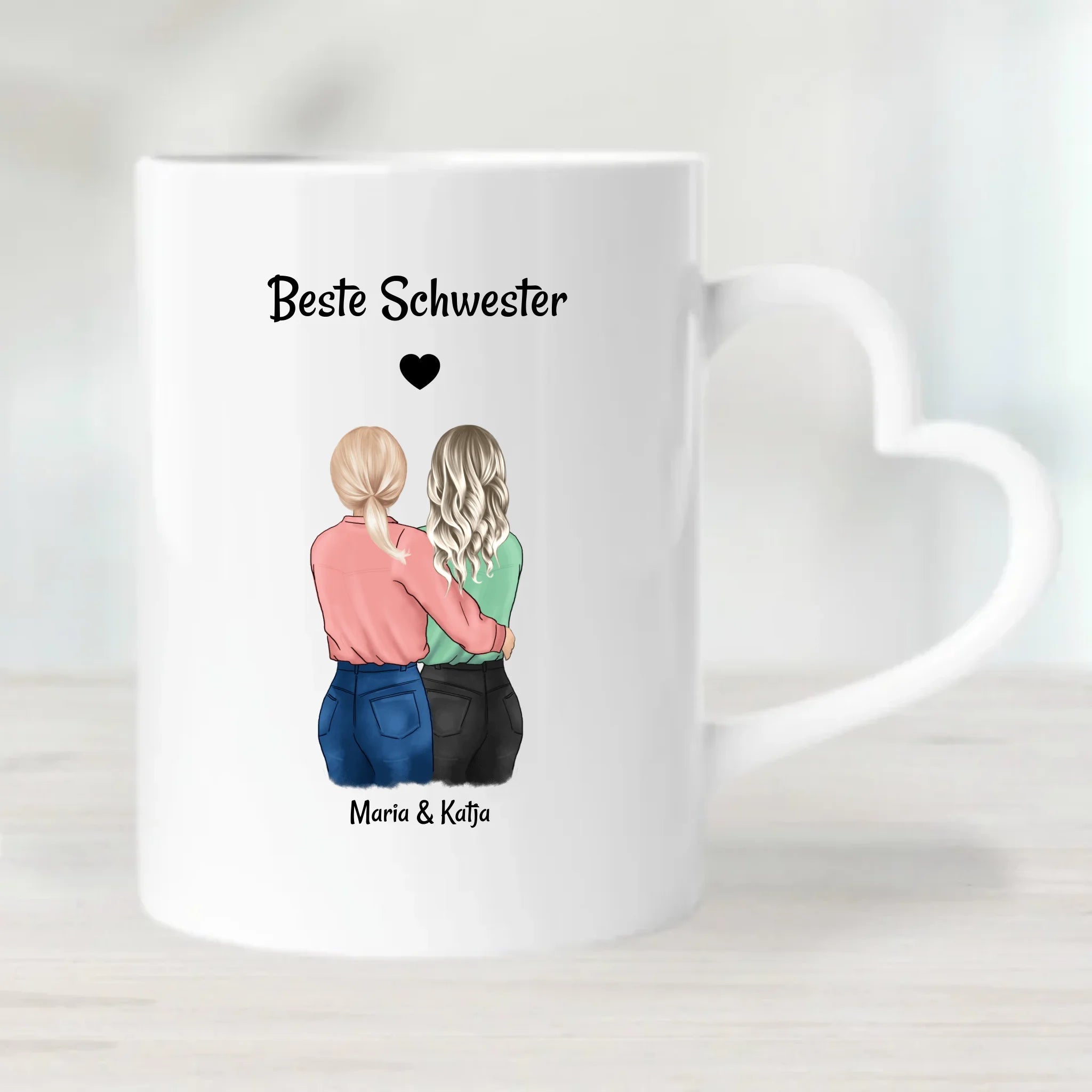 Schwester personalisierte Tasse Geschenk - Cantty