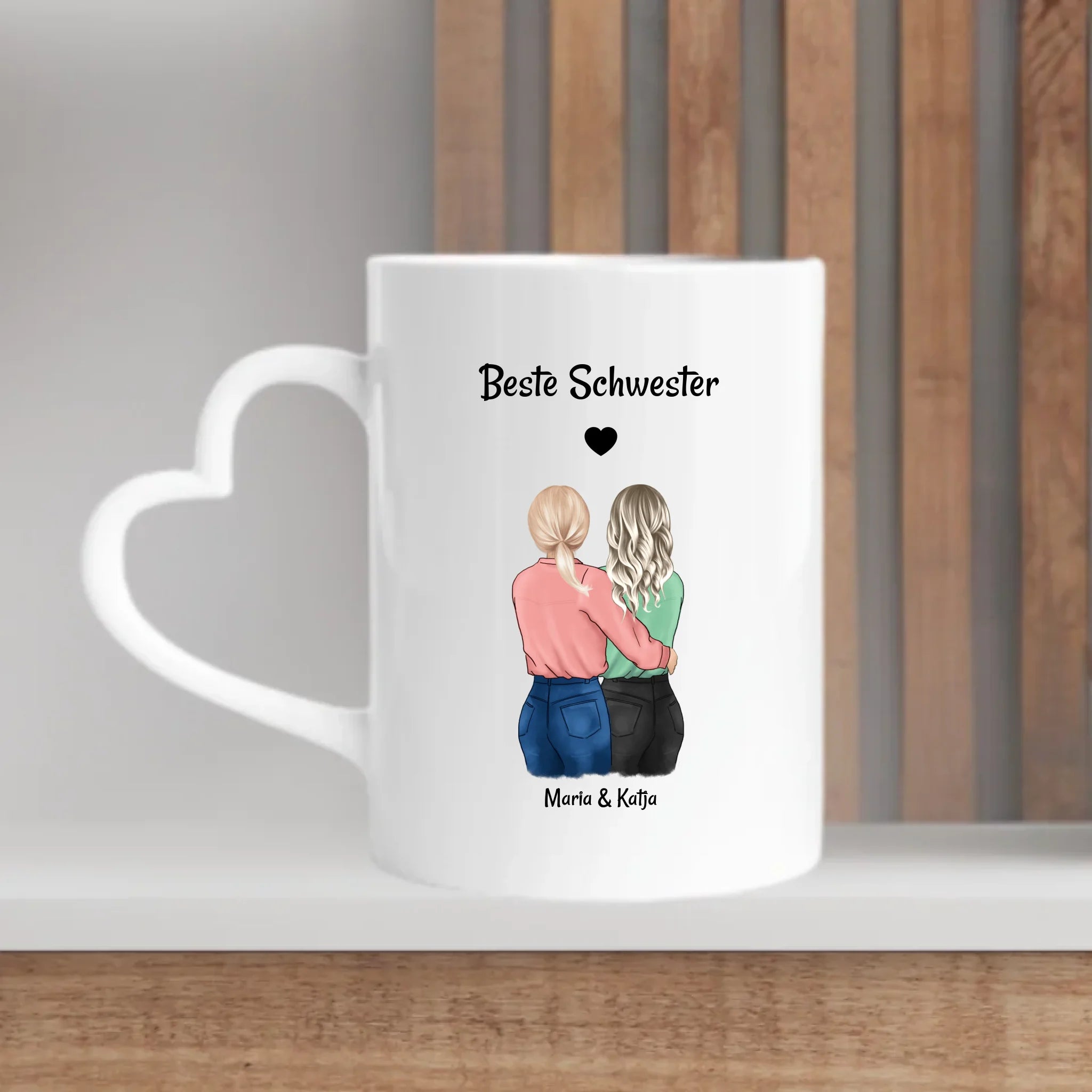 Schwester personalisierte Tasse Geschenk - Cantty