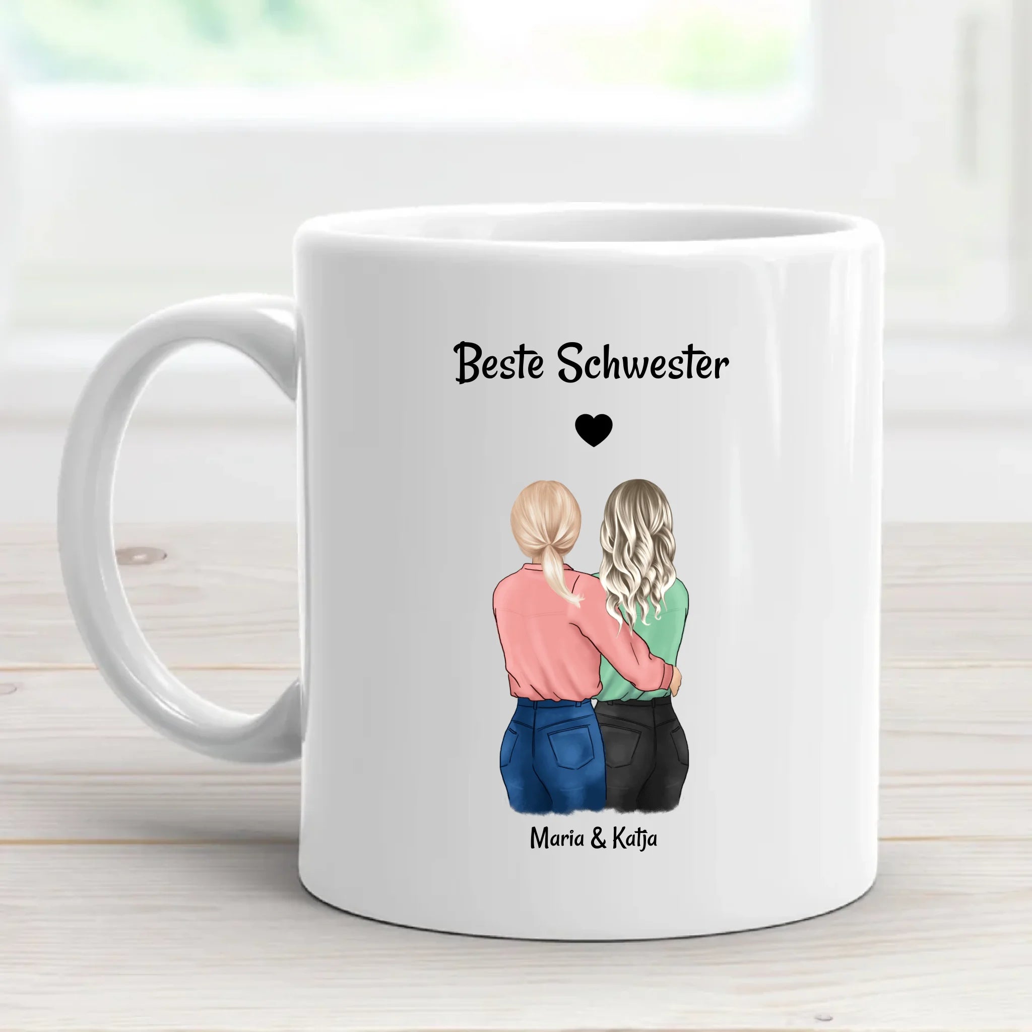 Schwester personalisierte Tasse Geschenk - Cantty