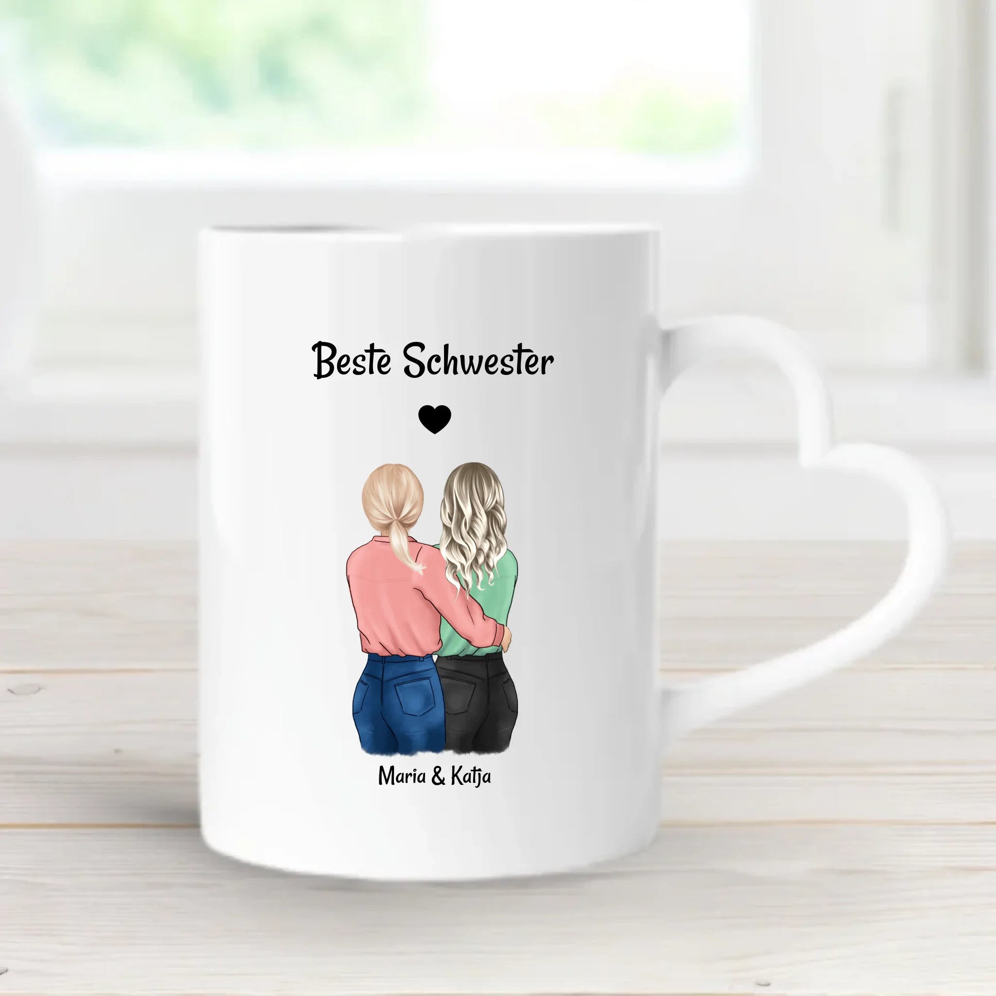 Schwester personalisierte Tasse Geschenk - Cantty