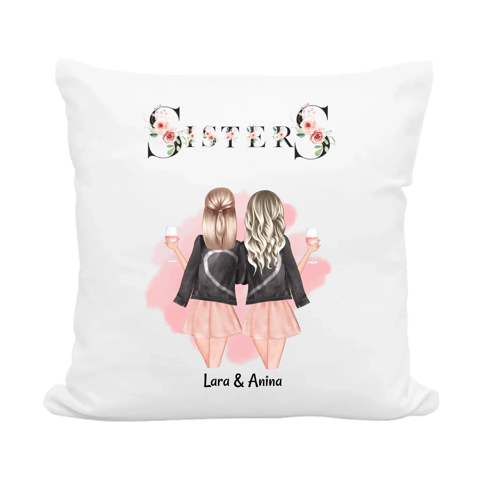 Schwesterherz Deko Kissen geschenk personalisiert - Cantty