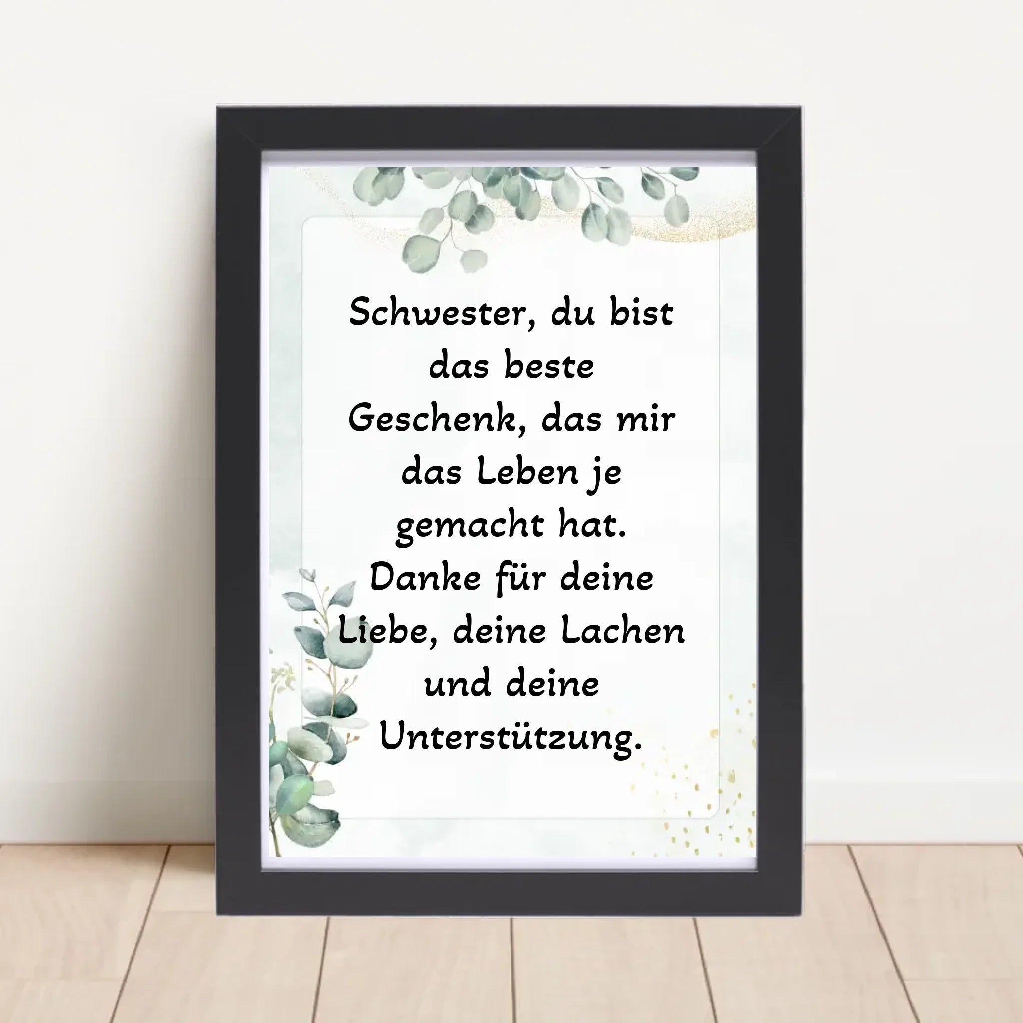 Schwestern Spruch Posterdruck personalisiert - Cantty