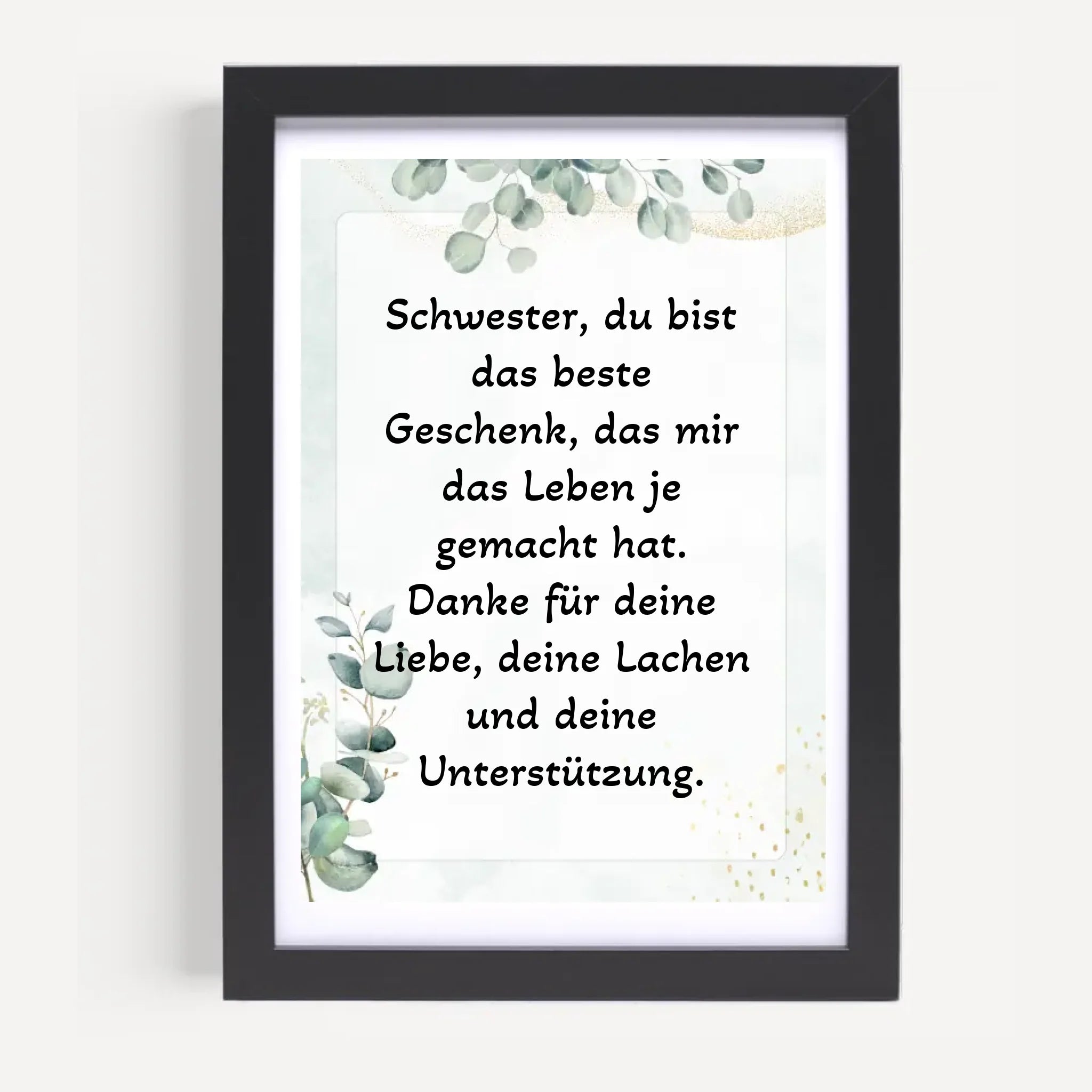 Schwestern Spruch Posterdruck personalisiert - Cantty