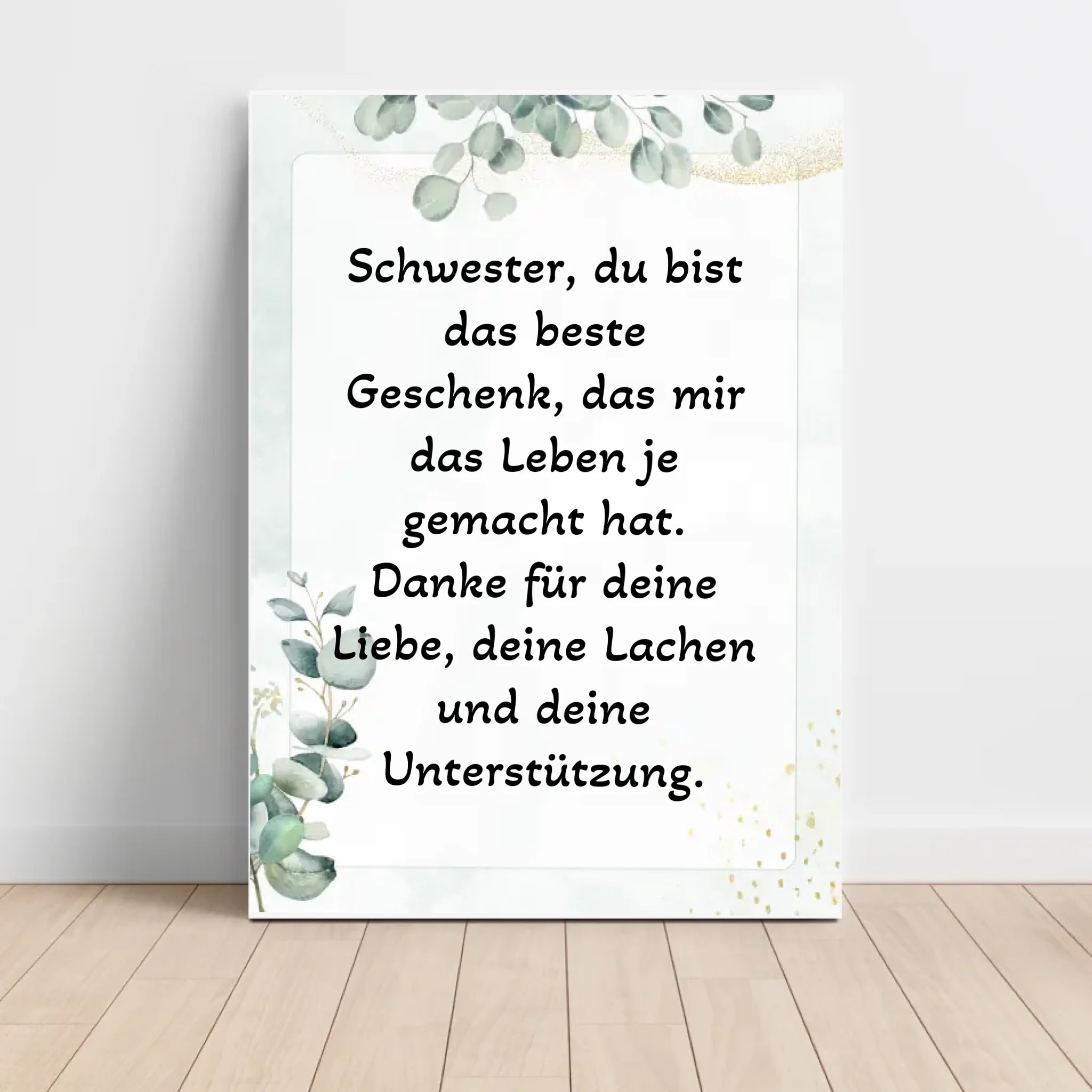 Schwestern Spruch Posterdruck personalisiert - Cantty