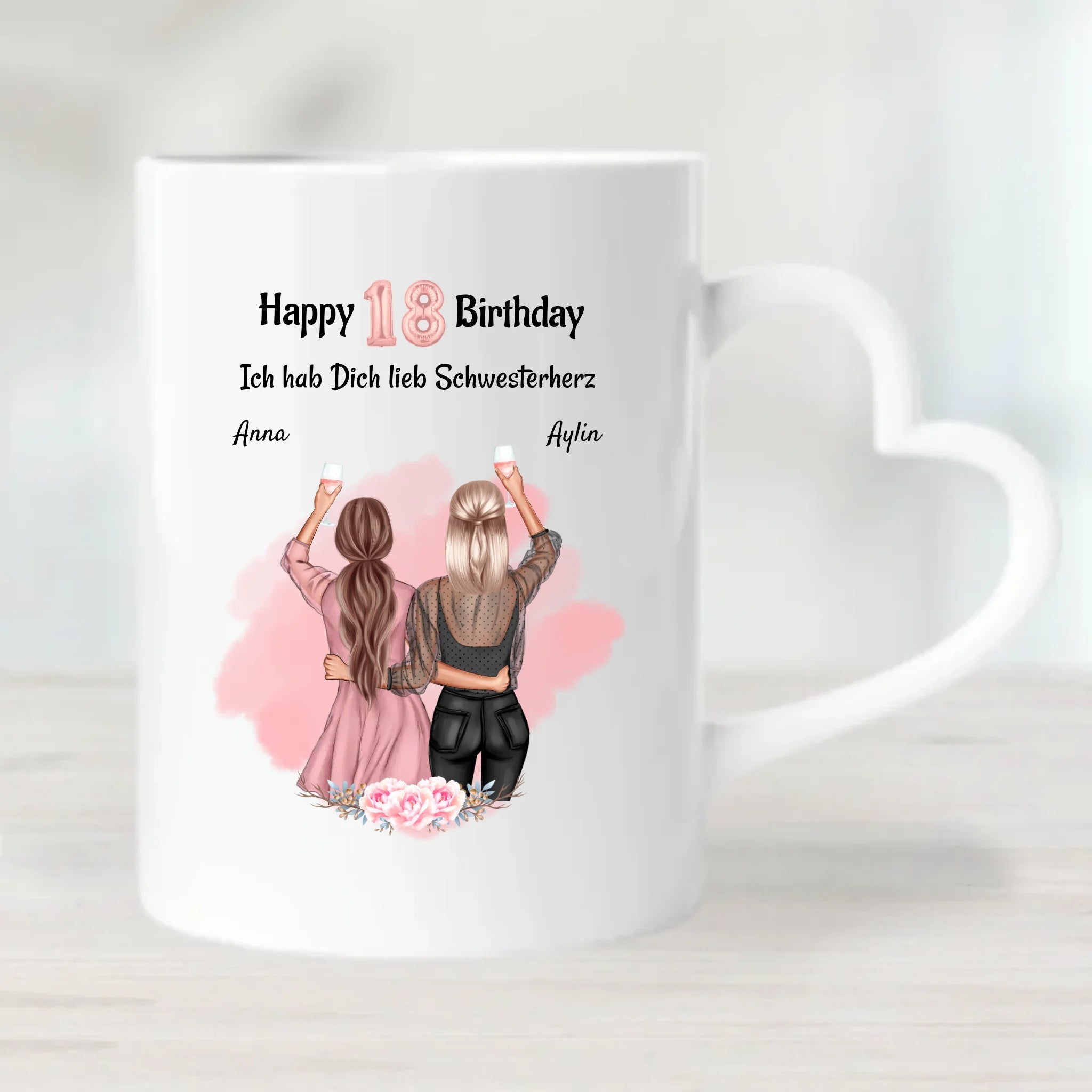 Schwestern Tasse Geschenk für 2 Personen - Cantty