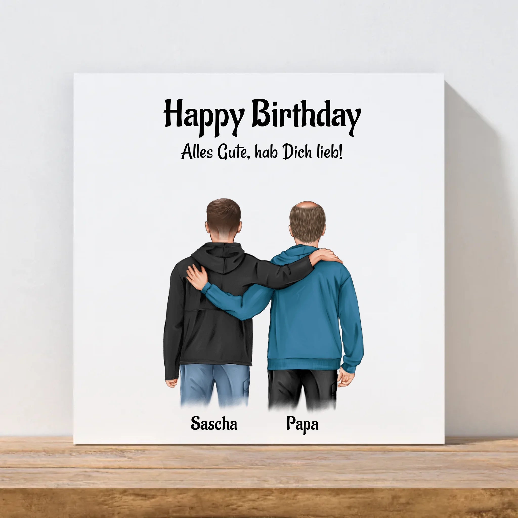 Sohn Geburtstag Geschenk von Papa Leinwandbild - Cantty