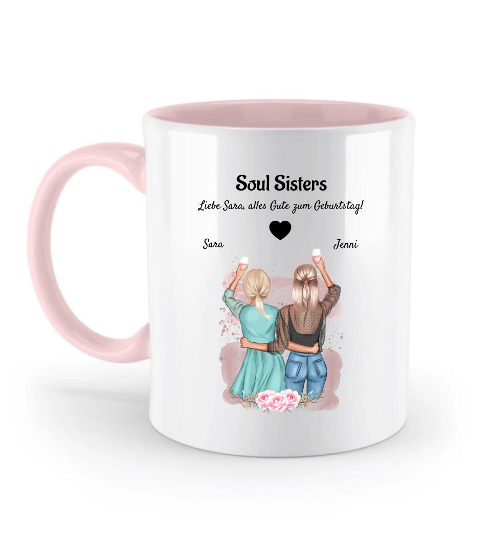 Soul Sisters Geschenk Tasse personalisiert - Cantty