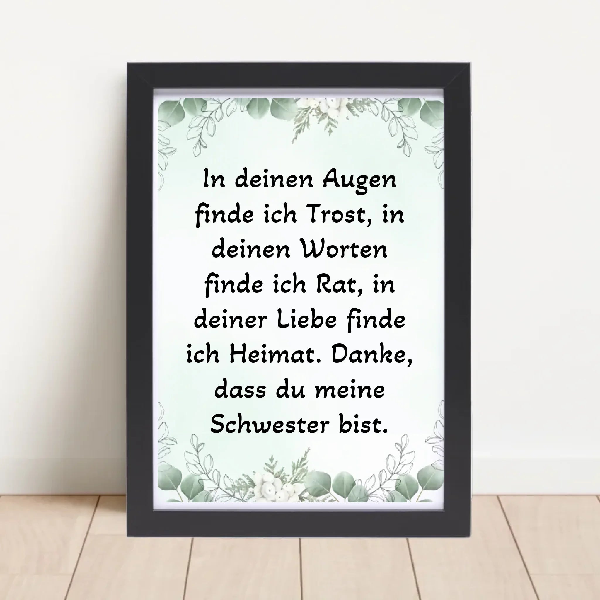 Spruch Poster für Schwester personalisiert - Cantty