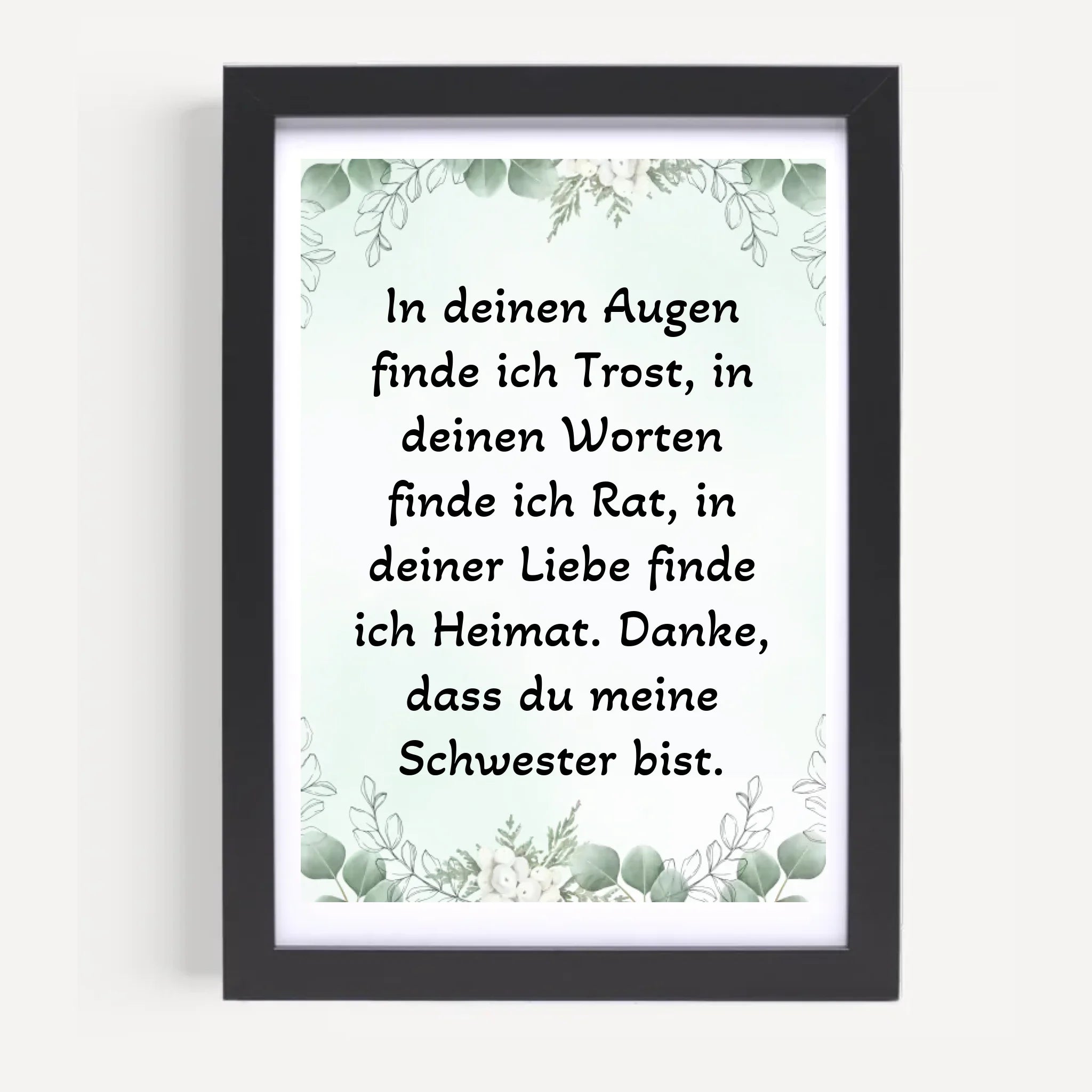 Spruch Poster für Schwester personalisiert - Cantty