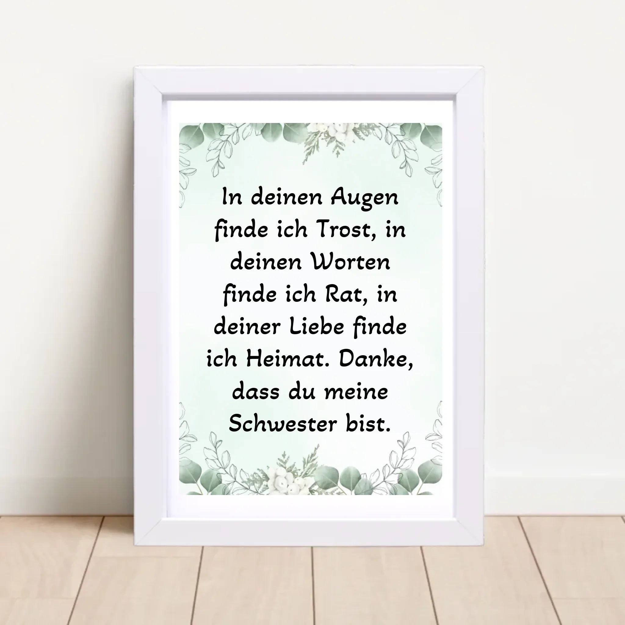 Spruch Poster für Schwester personalisiert - Cantty