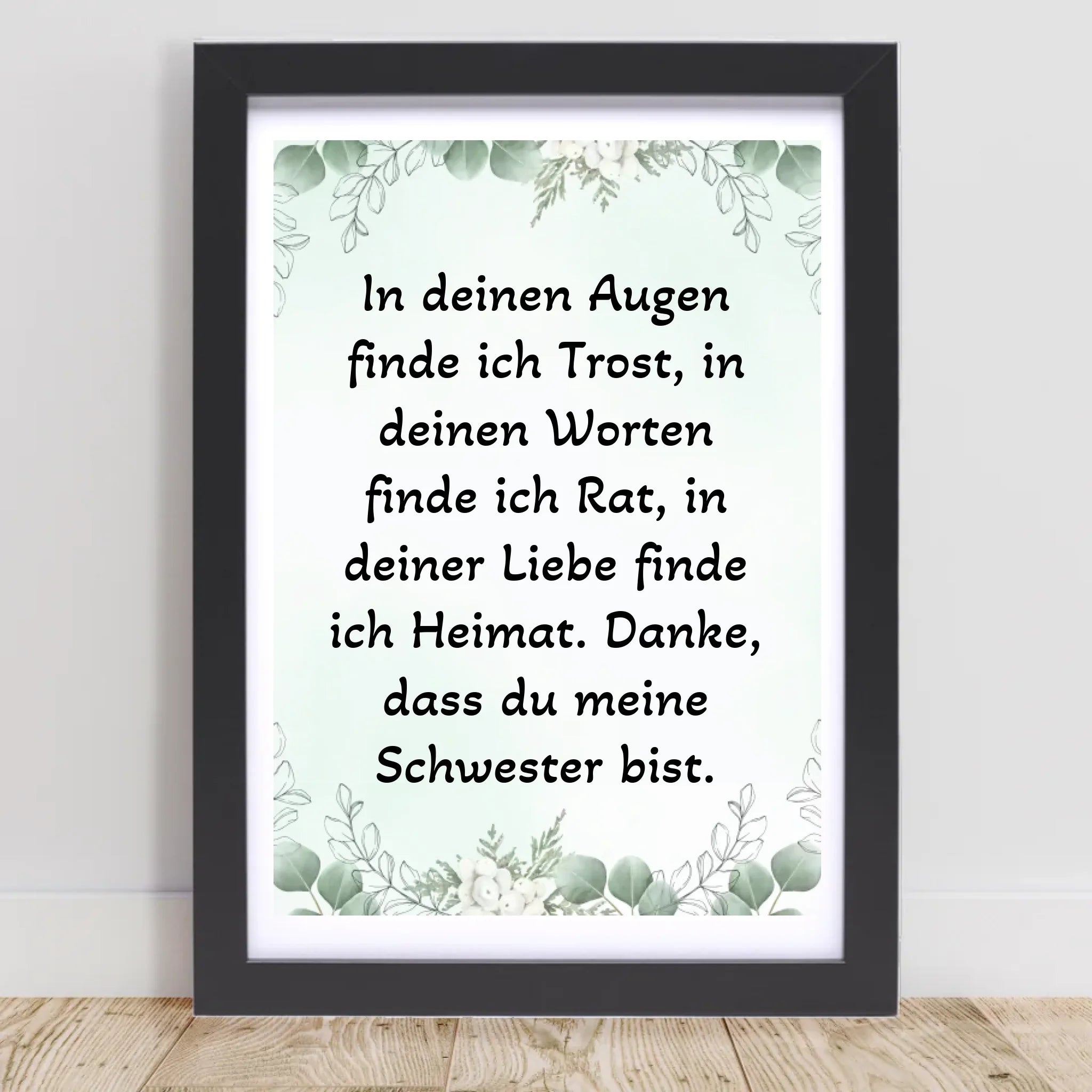Spruch Poster für Schwester personalisiert - Cantty