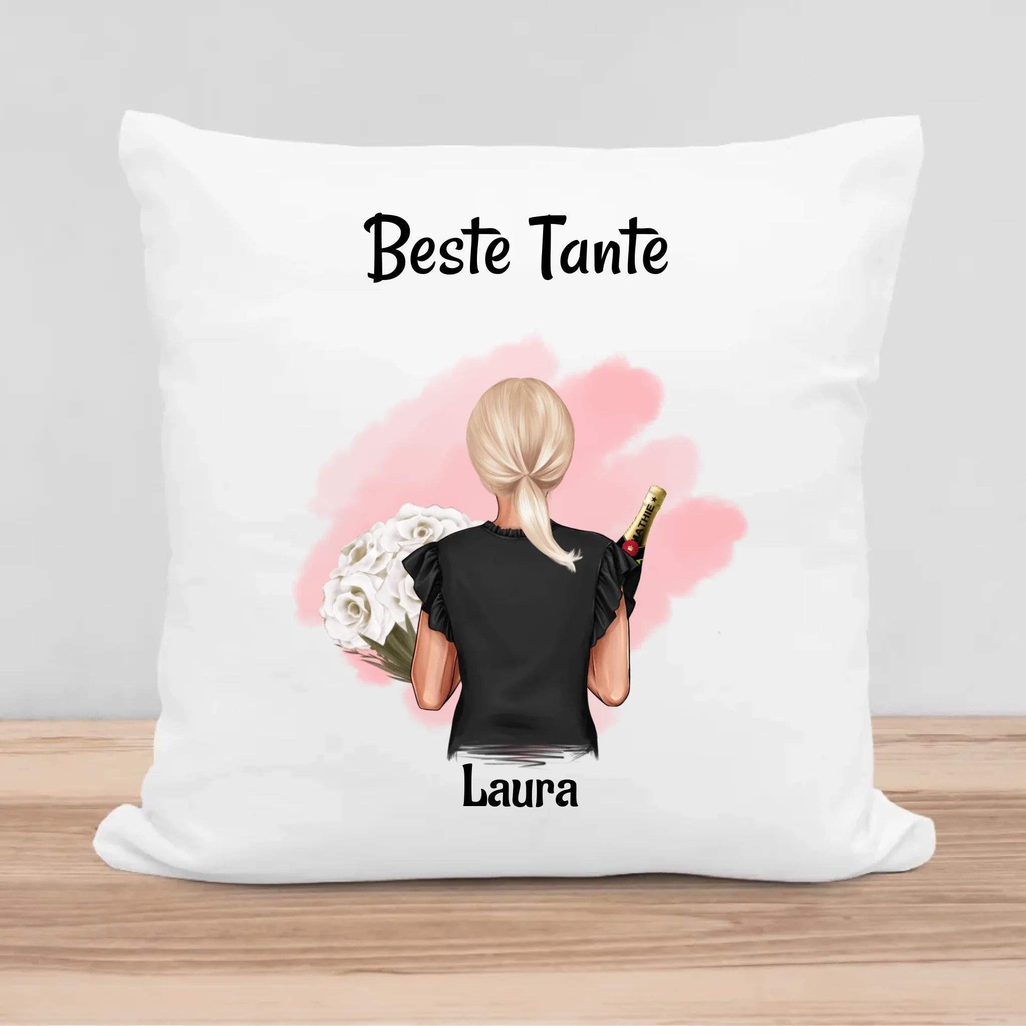 Tante Geburtstagsgeschenk Kissen mit Bild personalisiert - Cantty