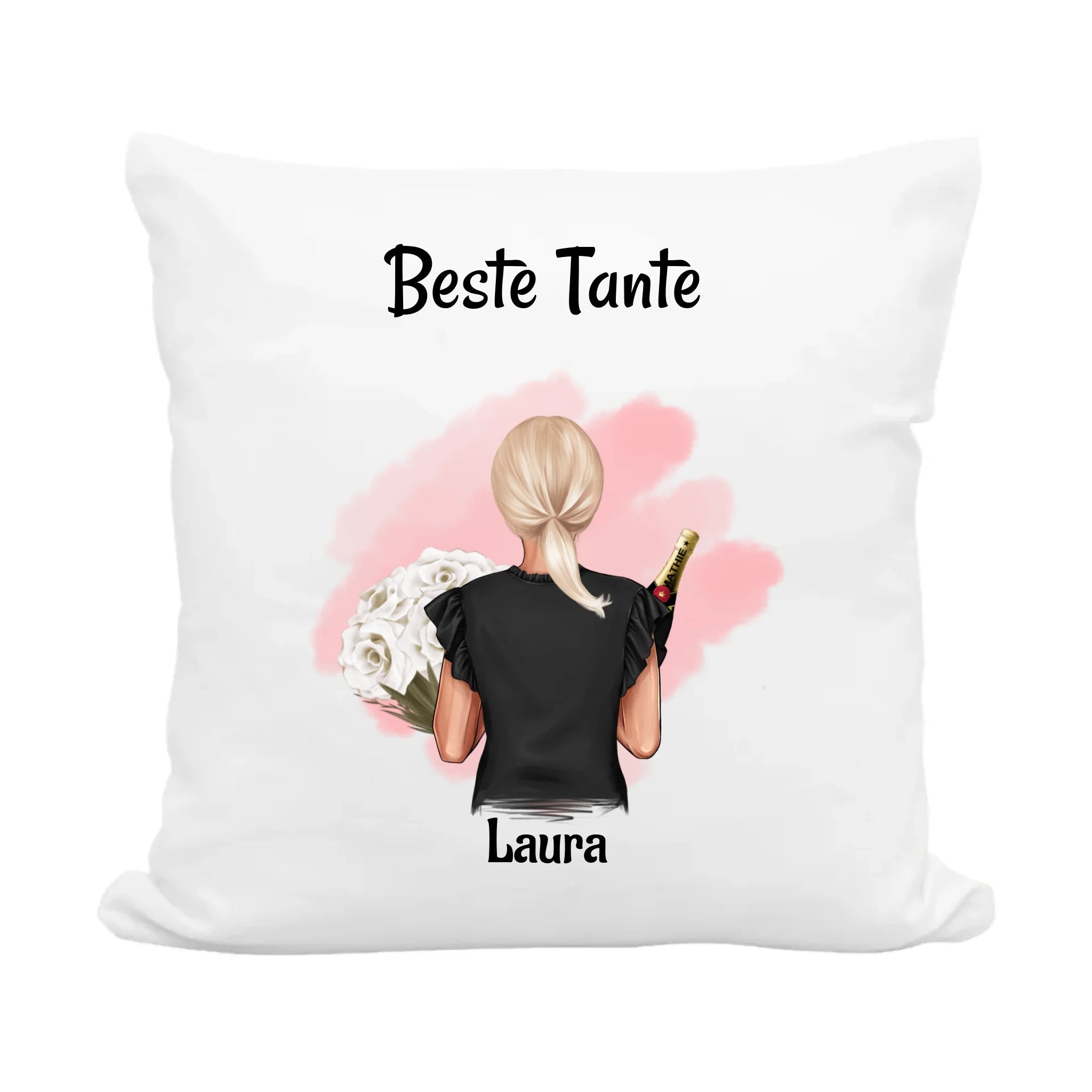 Tante Geburtstagsgeschenk Kissen mit Bild personalisiert - Cantty