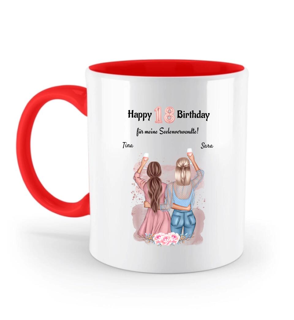 Tasse 18 Geburtstag Geschenk beste Freundin & Schwester - Cantty
