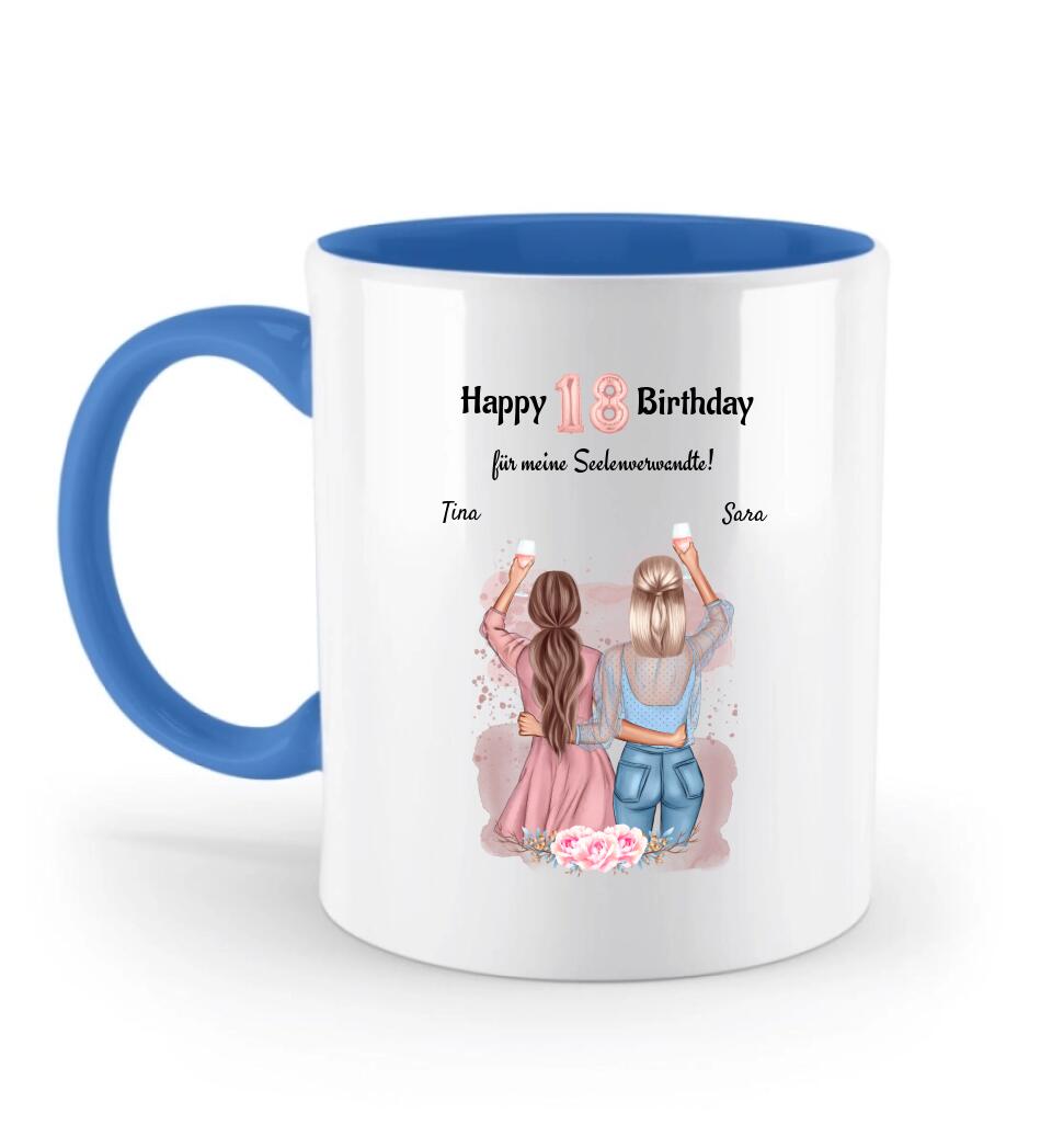 Tasse 18 Geburtstag Geschenk beste Freundin & Schwester - Cantty