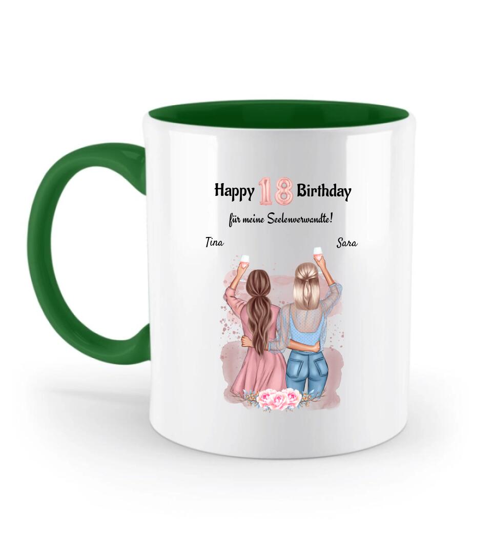 Tasse 18 Geburtstag Geschenk beste Freundin & Schwester - Cantty