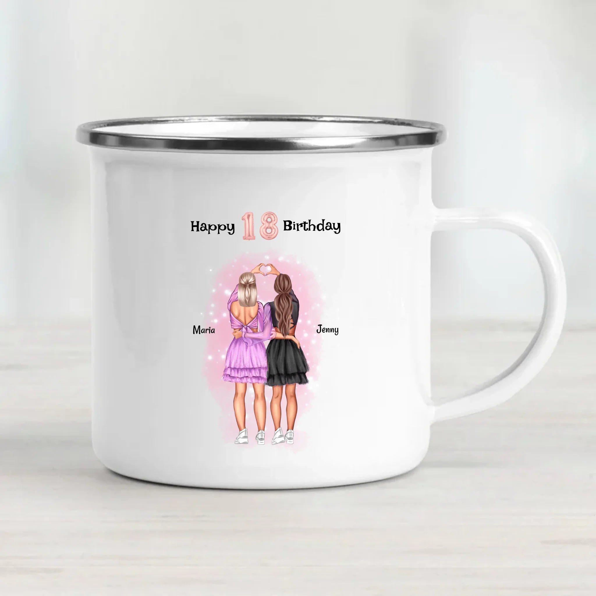 Tasse 18 Geburtstag Mädchen Geschenk personalisiert - Cantty