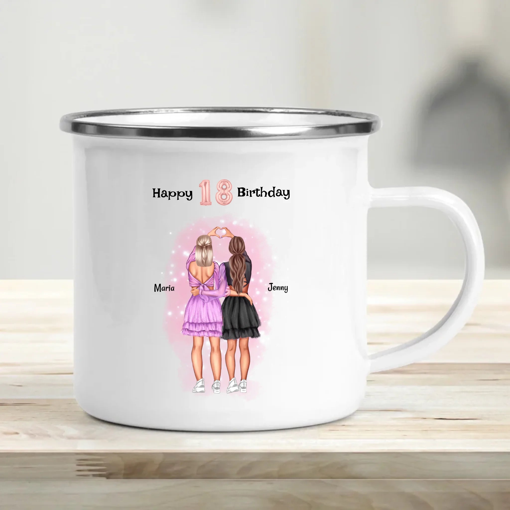 Tasse 18 Geburtstag Mädchen Geschenk personalisiert - Cantty