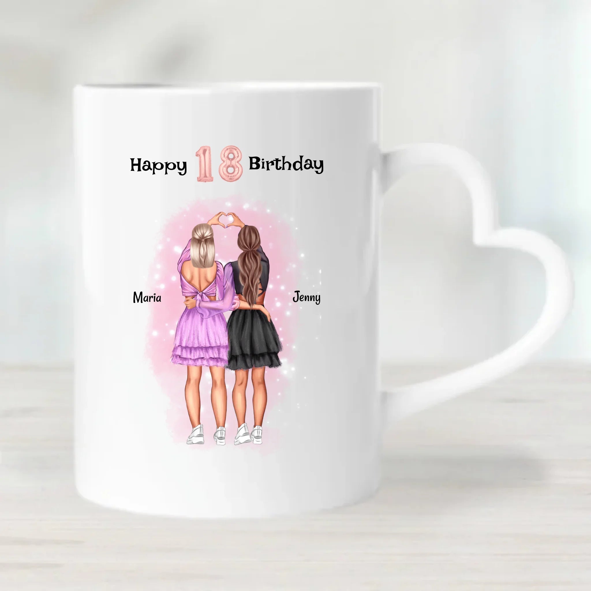 Tasse 18 Geburtstag Mädchen Geschenk personalisiert - Cantty