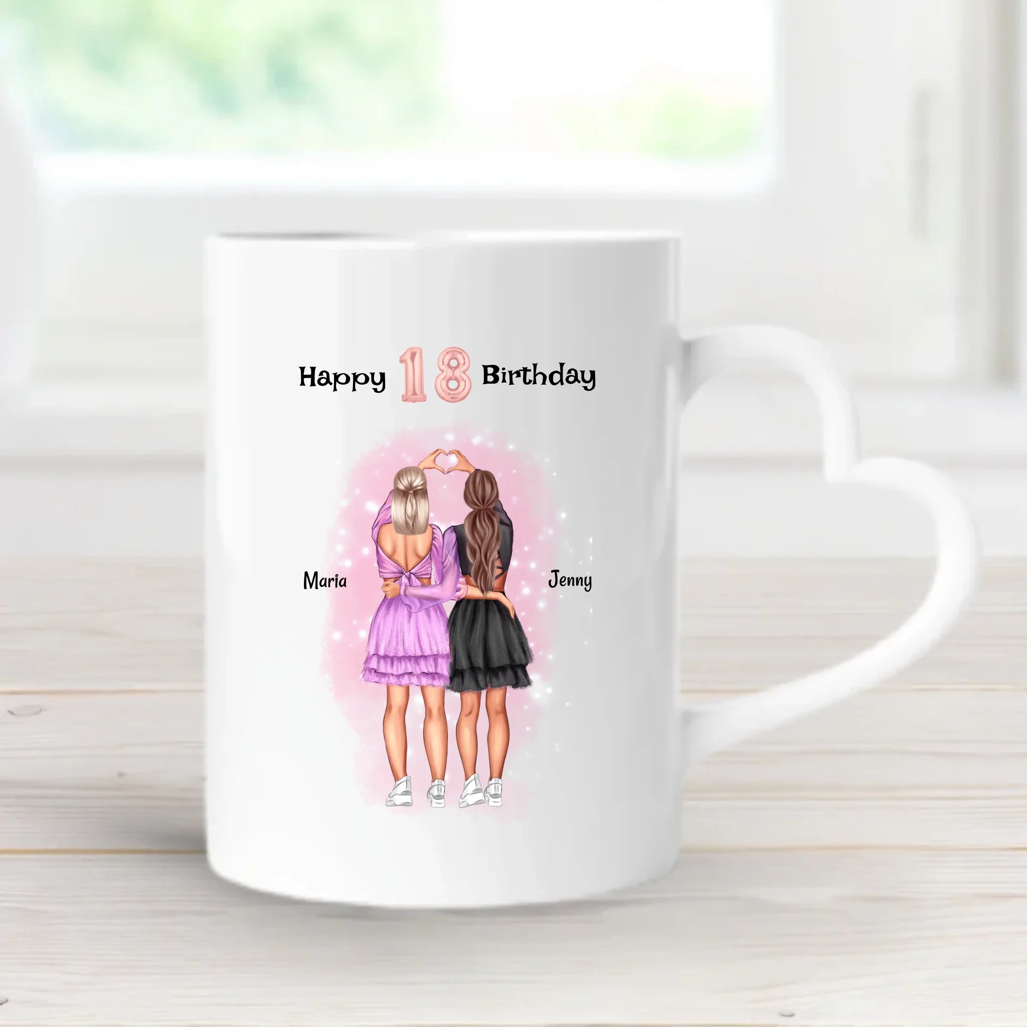 Tasse 18 Geburtstag Mädchen Geschenk personalisiert - Cantty