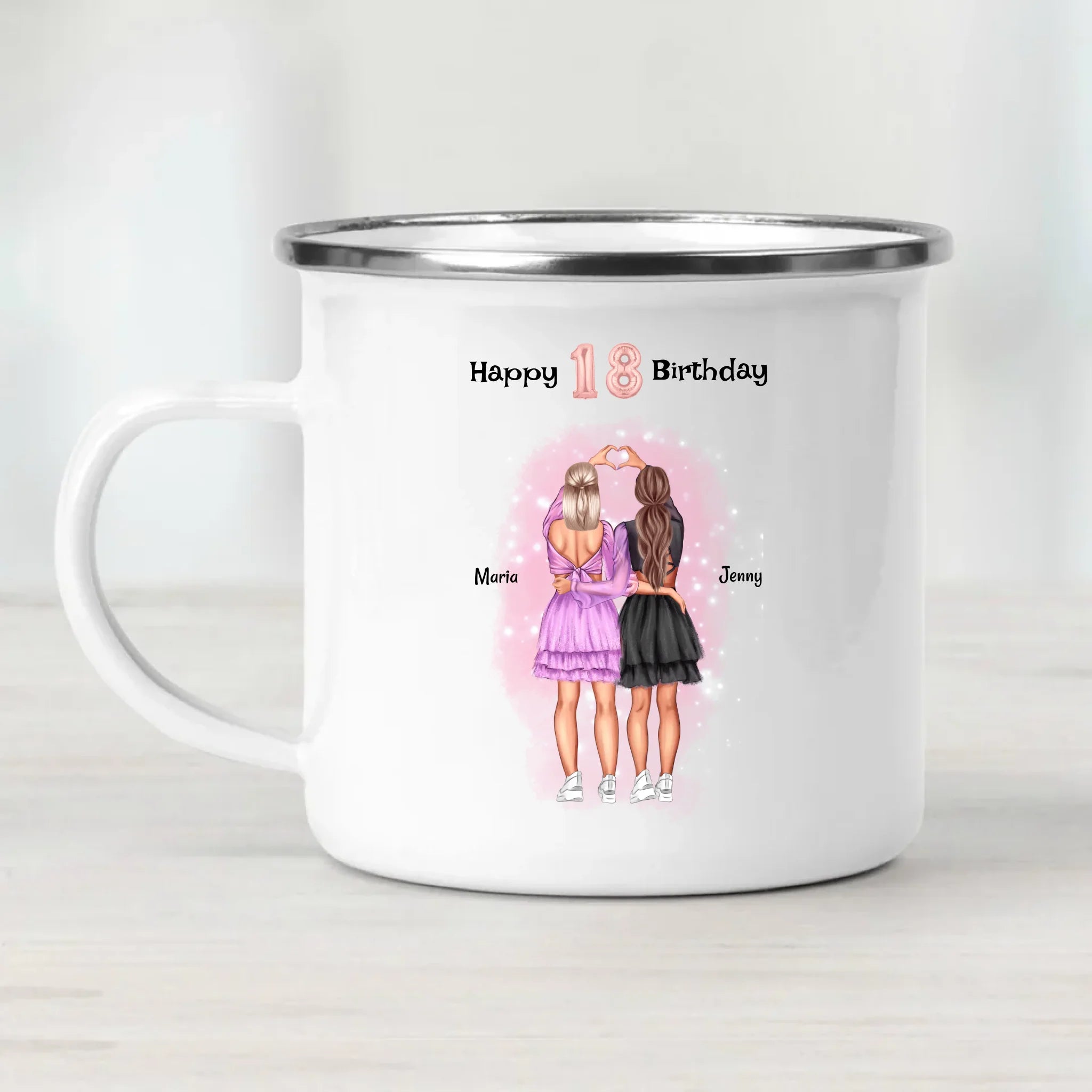 Tasse 18 Geburtstag Mädchen Geschenk personalisiert - Cantty