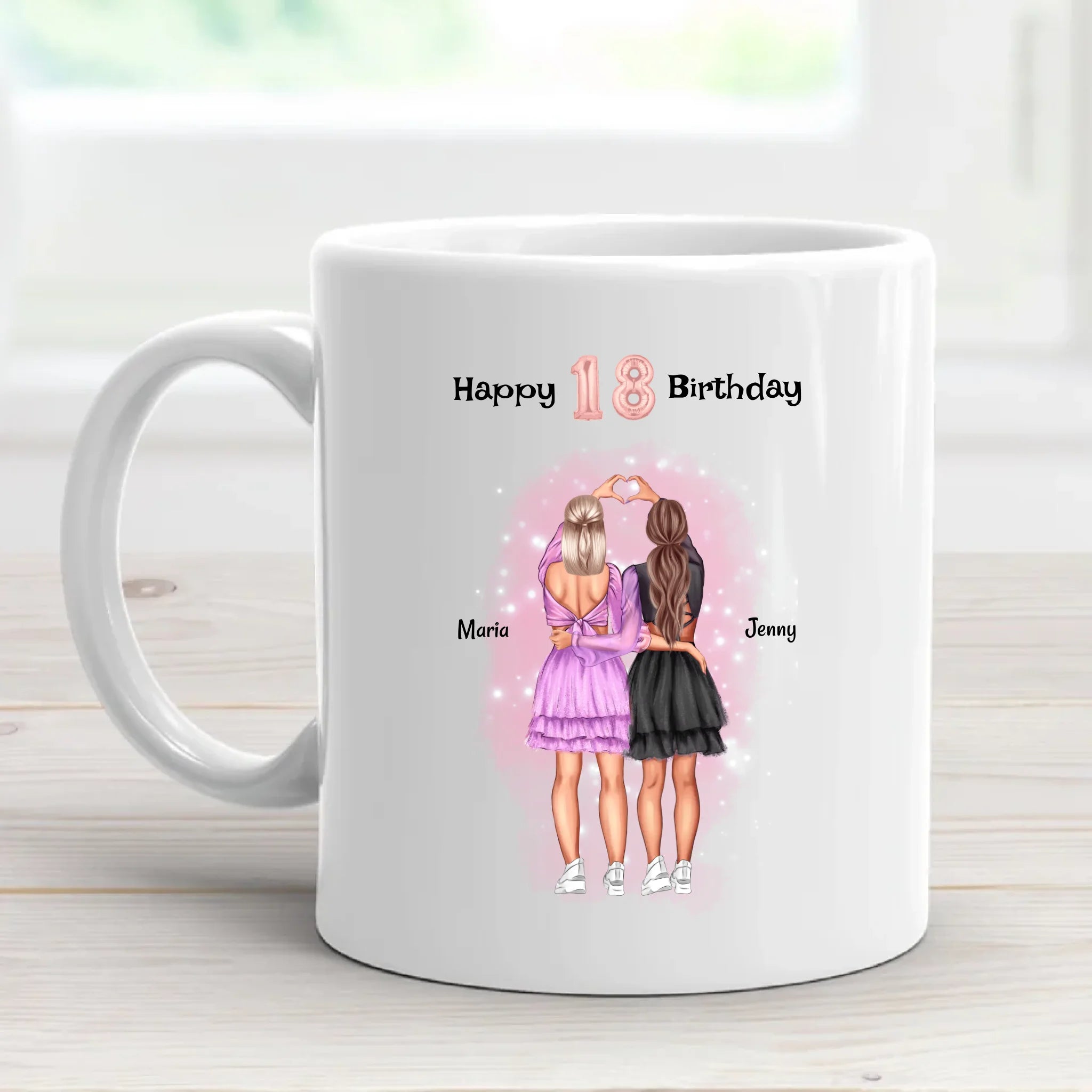 Tasse 18 Geburtstag Mädchen Geschenk personalisiert - Cantty