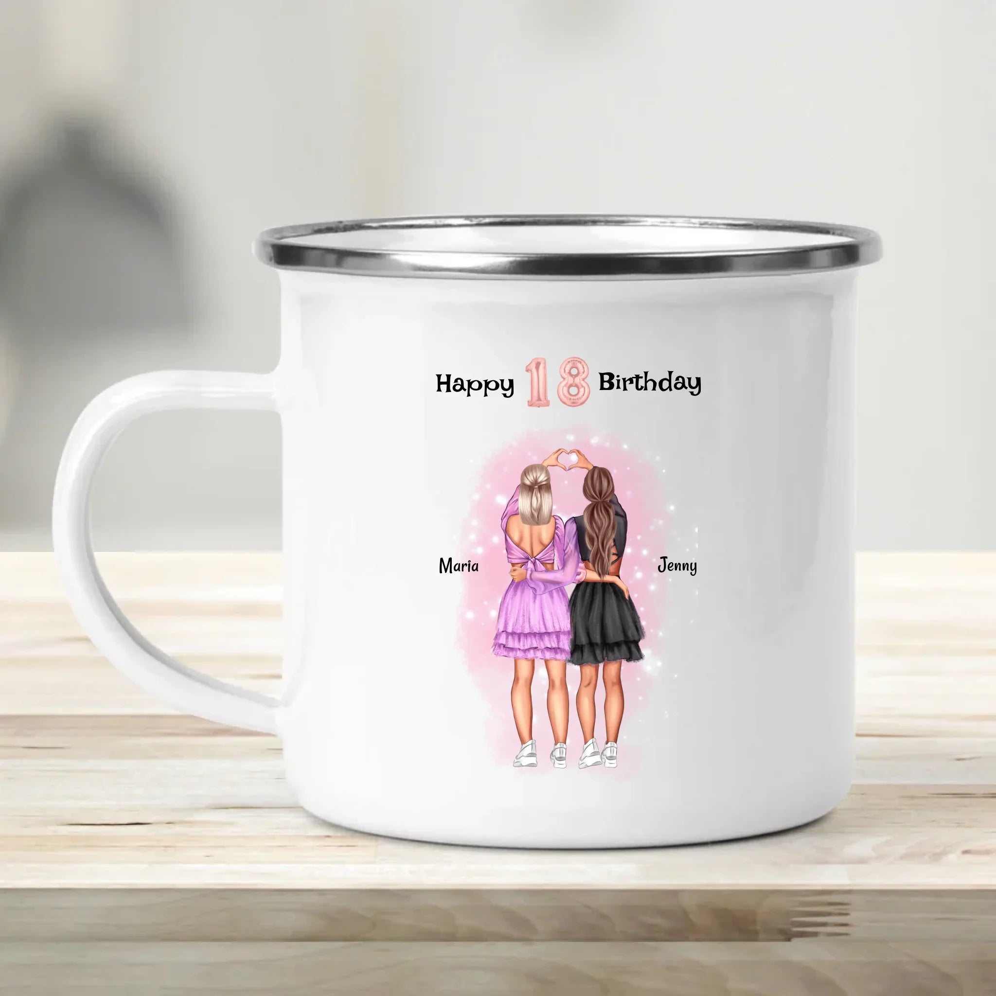 Tasse 18 Geburtstag Mädchen Geschenk personalisiert - Cantty