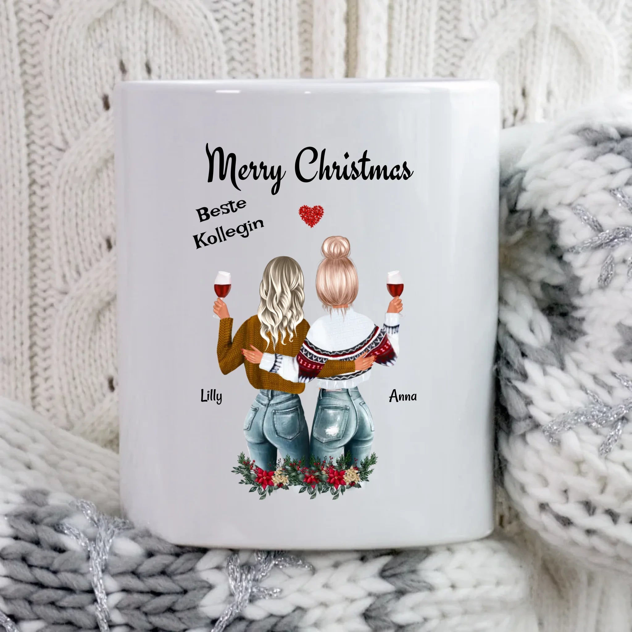 Tasse Arbeitskollegin Geschenk für Weihnachten personalisieren - Cantty