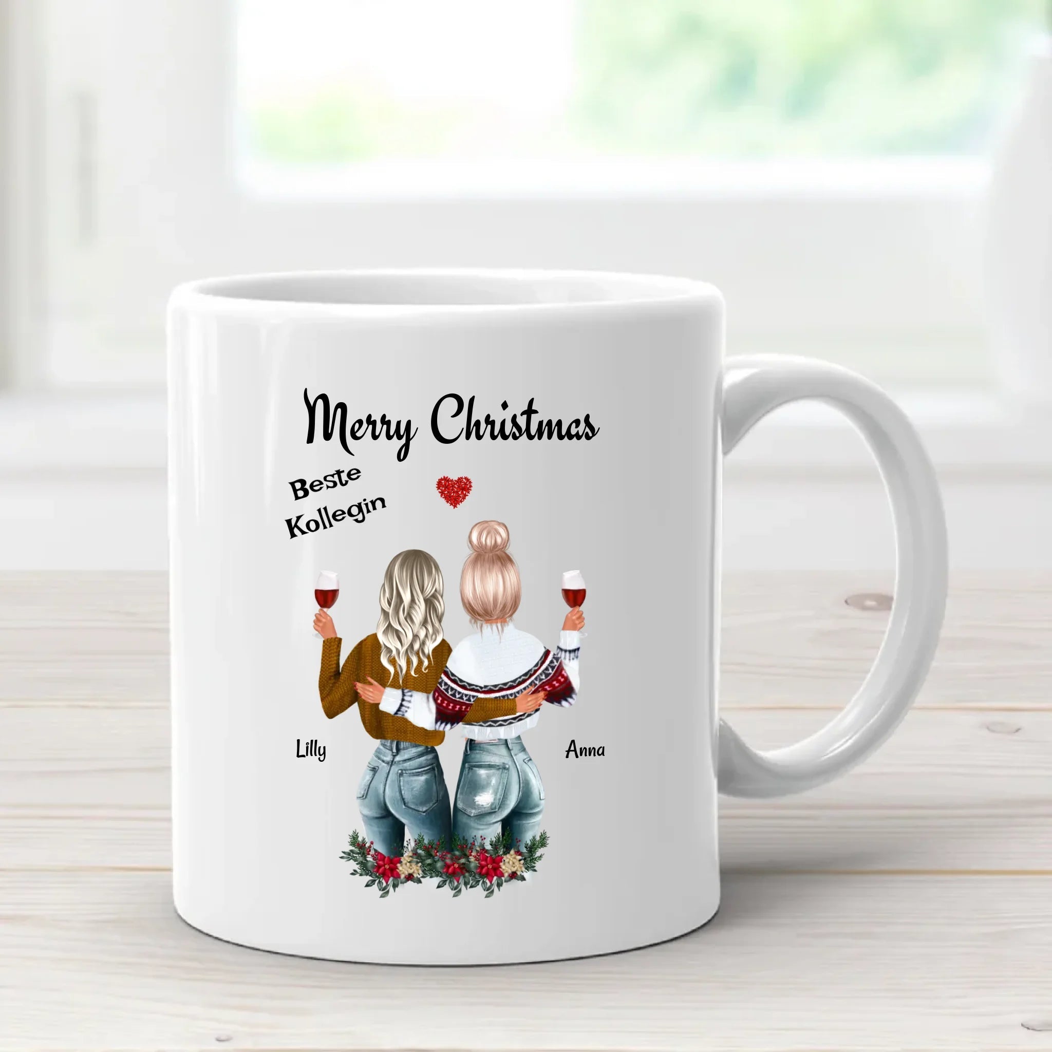 Tasse Arbeitskollegin Geschenk für Weihnachten personalisieren - Cantty