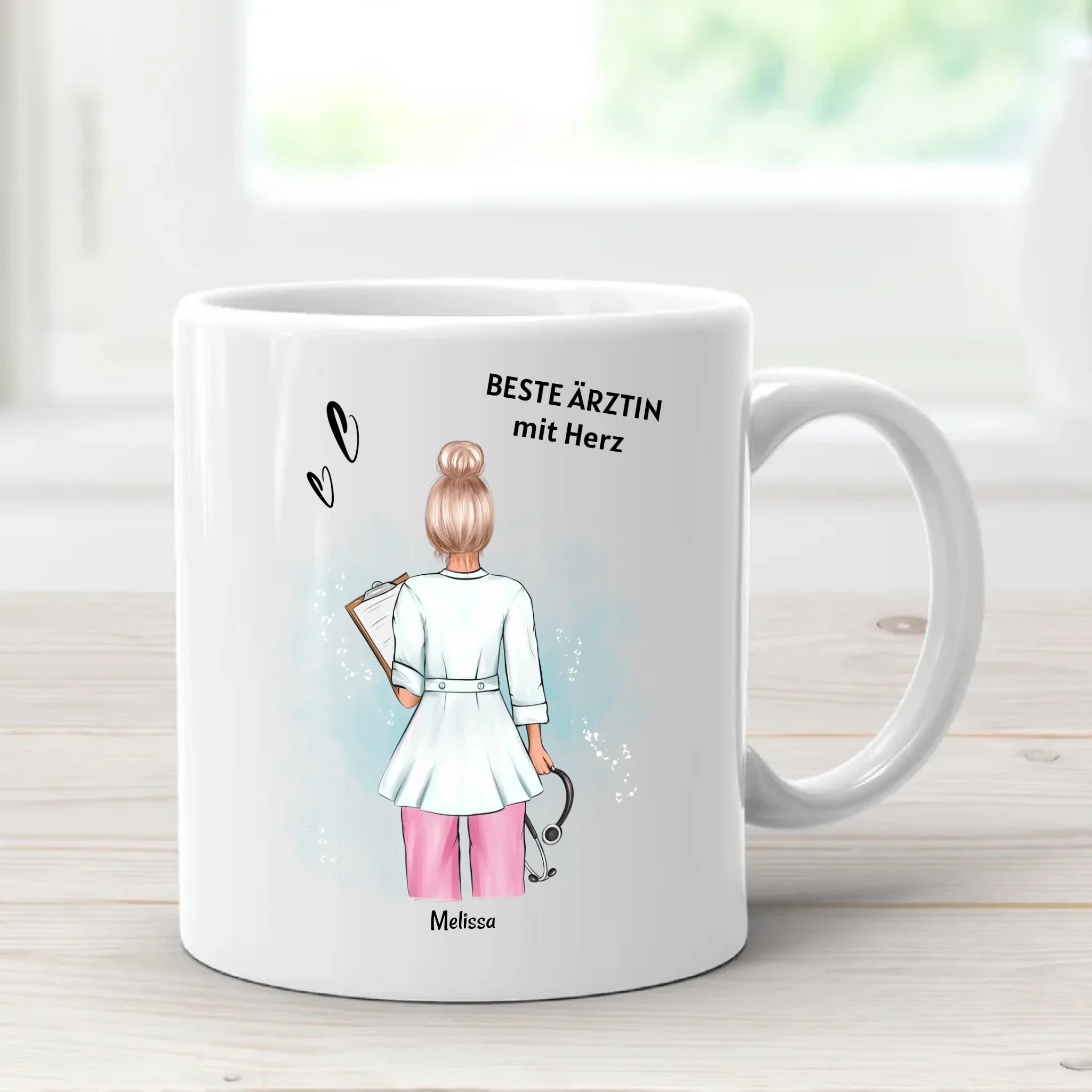 Tasse Arzt Frau Ärztin Geschenk Danke sagen / Geburtstag / Examen bestanden - Cantty