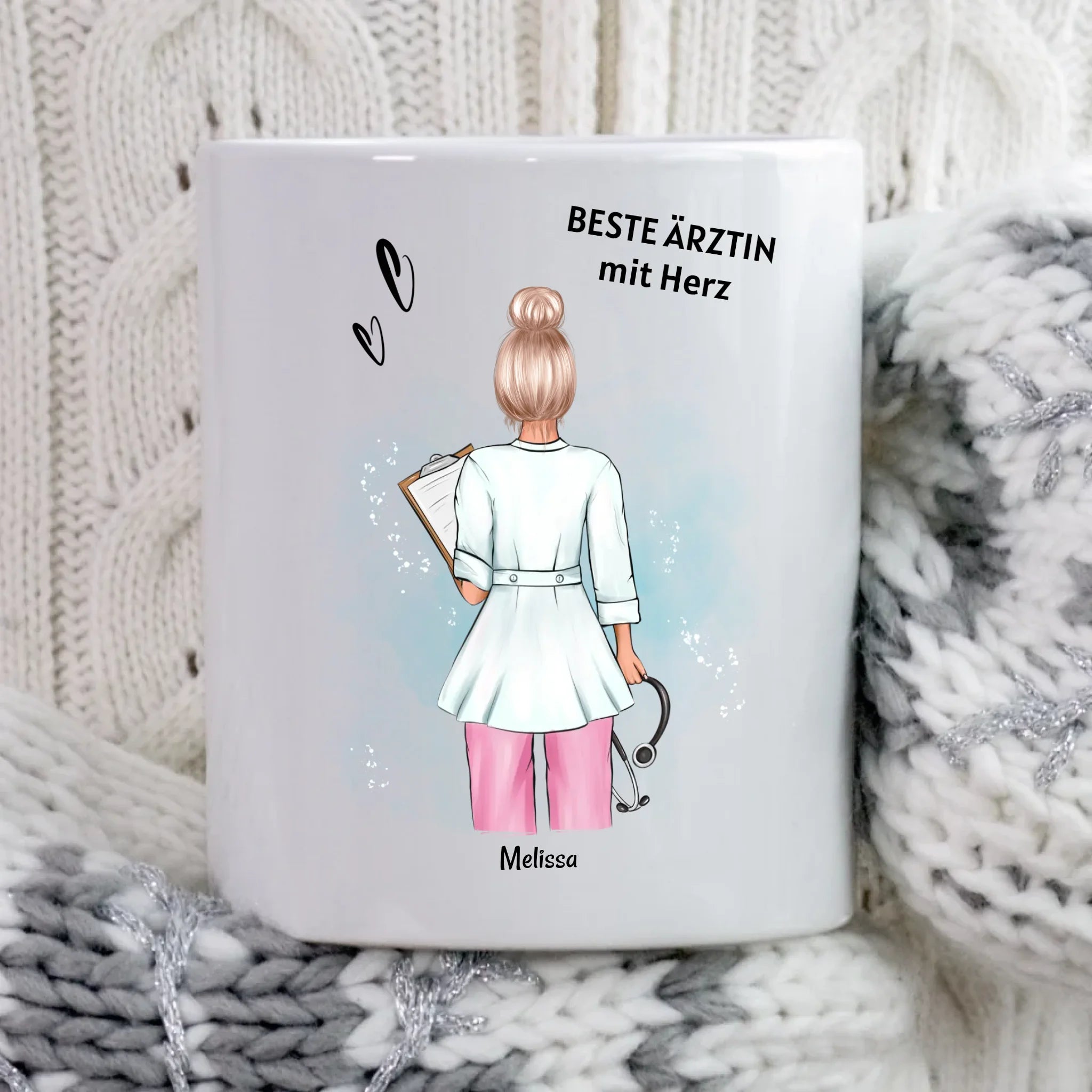 Tasse Arzt Frau Ärztin Geschenk Danke sagen / Geburtstag / Examen bestanden - Cantty