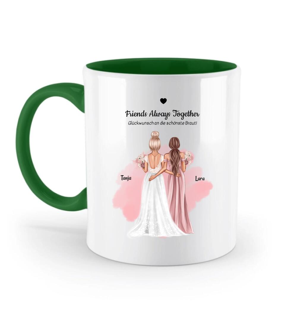 Tasse beste Freundin Hochzeit & JGA personalisiert - Cantty