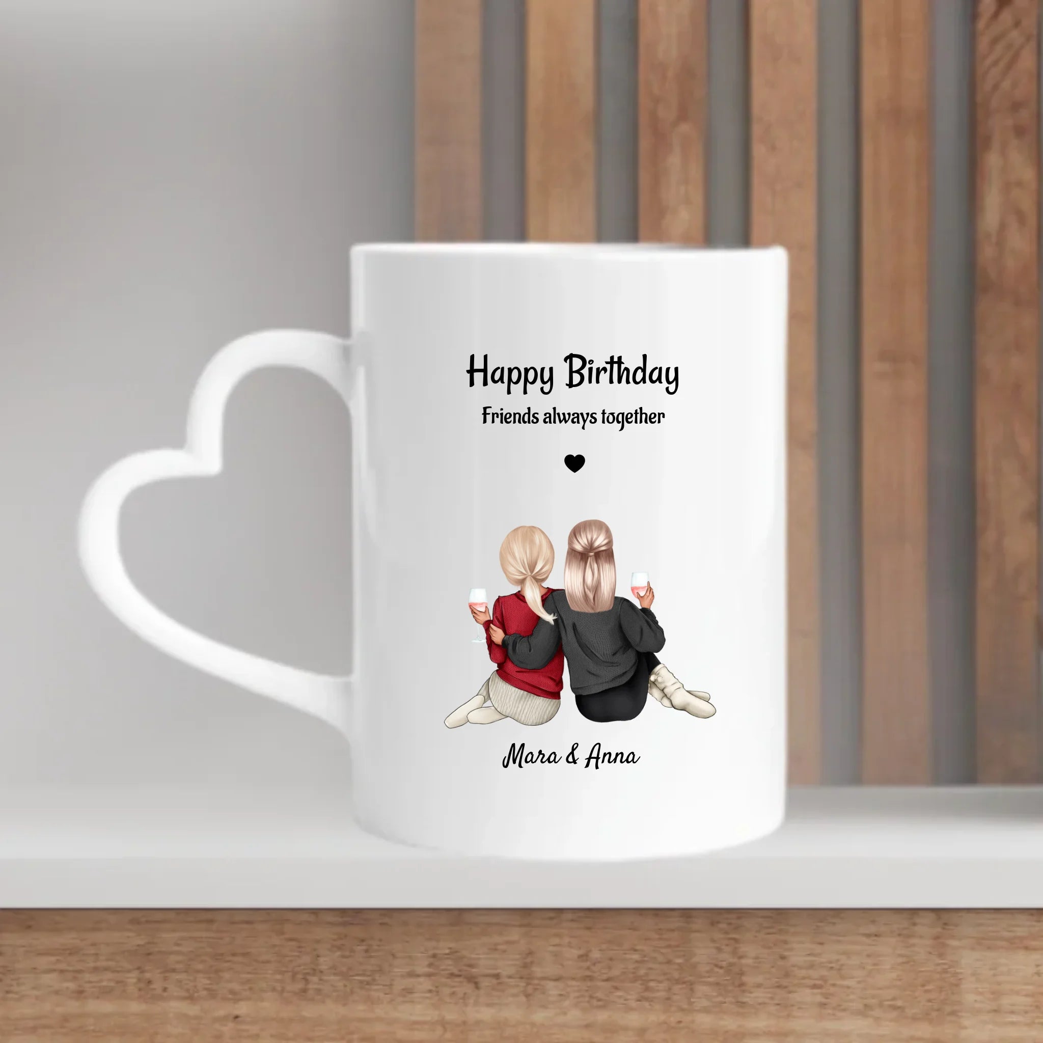 Tasse beste Freundin mit Namen Spruch gestalten - Cantty