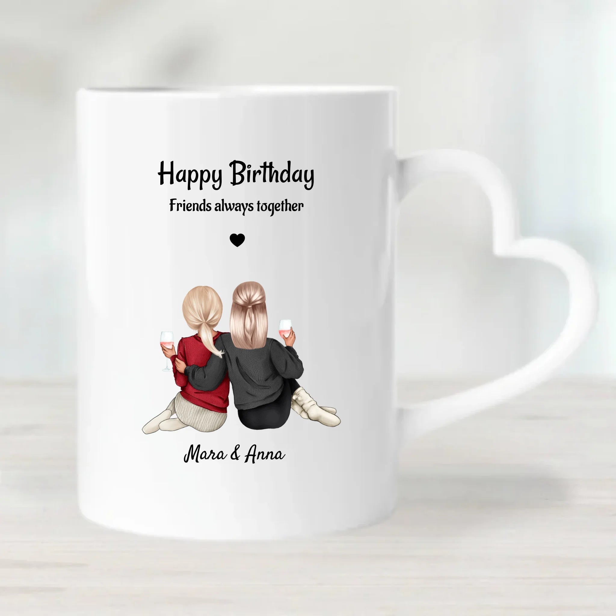 Tasse beste Freundin mit Namen Spruch gestalten - Cantty