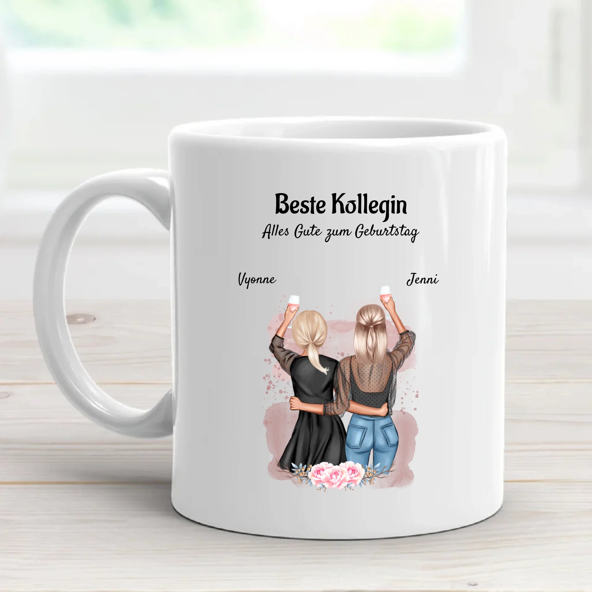 Tasse Beste Kollegin & Lieblingskollegin Geburtstag Geschenk personalisiert - Cantty