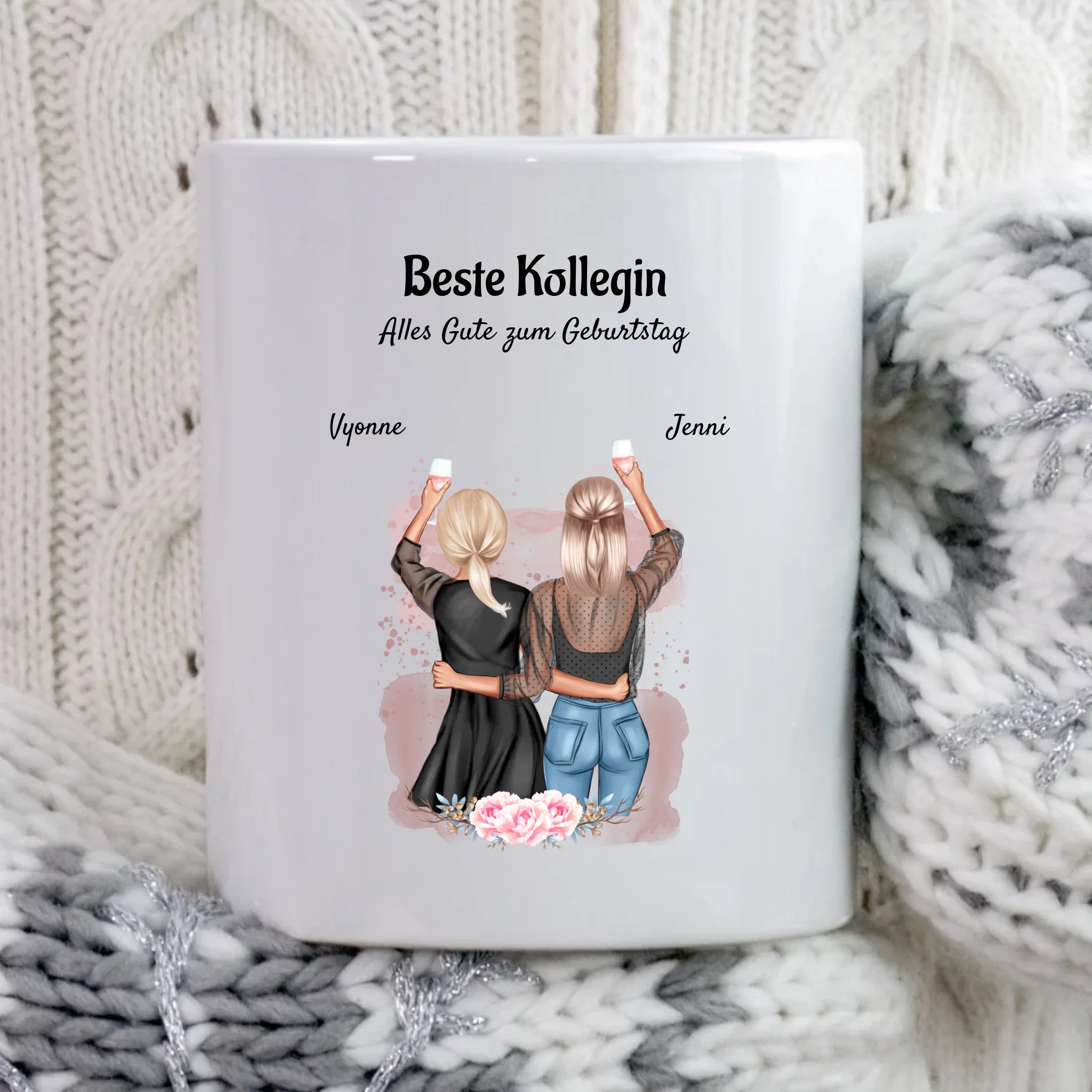 Tasse Beste Kollegin & Lieblingskollegin Geburtstag Geschenk personalisiert - Cantty