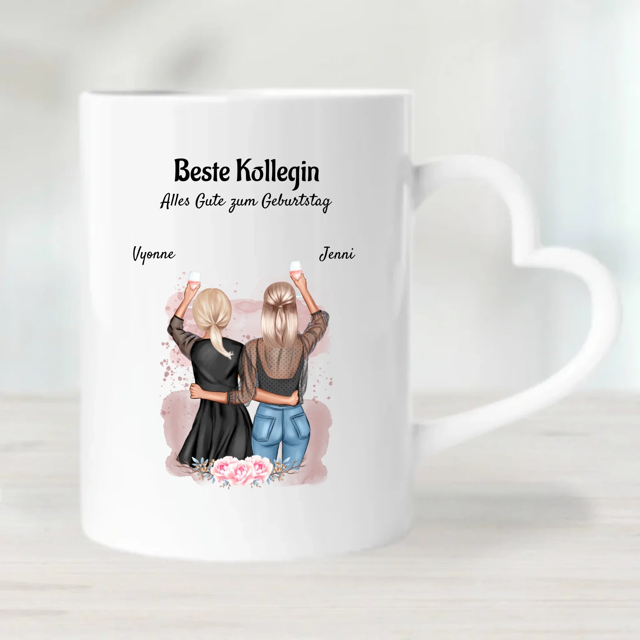 Tasse Beste Kollegin & Lieblingskollegin Geburtstag Geschenk personalisiert - Cantty