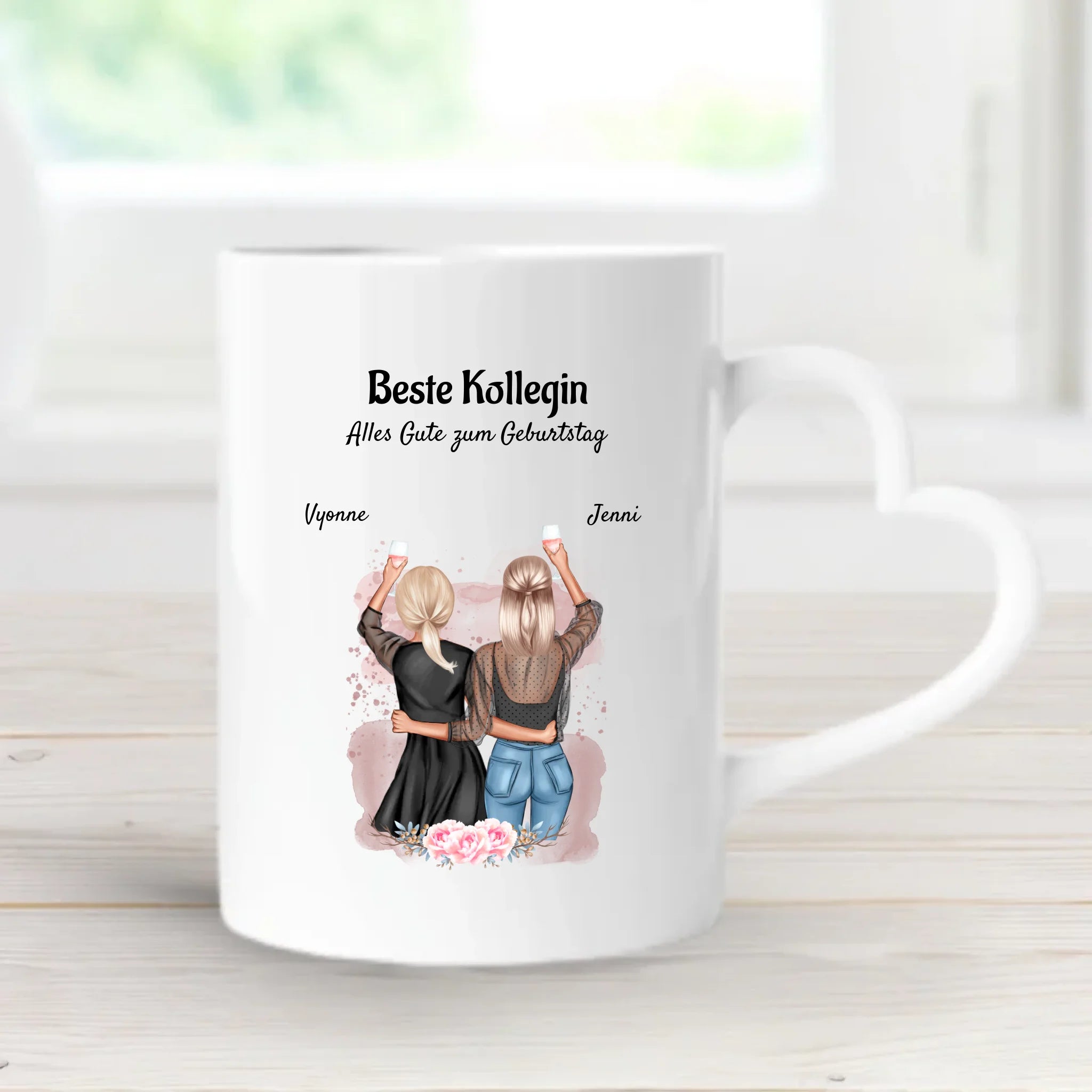 Tasse Beste Kollegin & Lieblingskollegin Geburtstag Geschenk personalisiert - Cantty