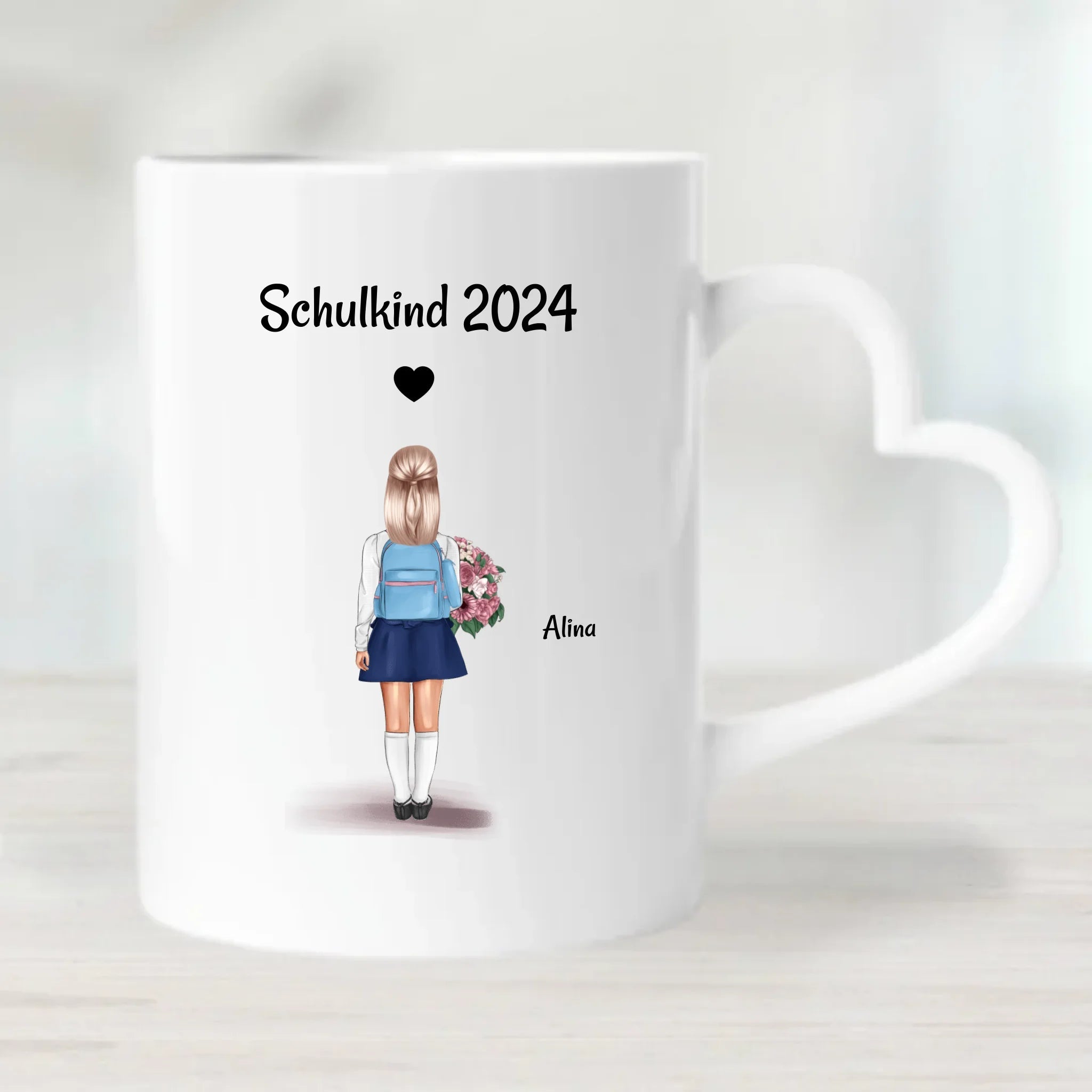 Tasse Einschulung Mädchen Schulkind Geschenk personalisiert - Cantty
