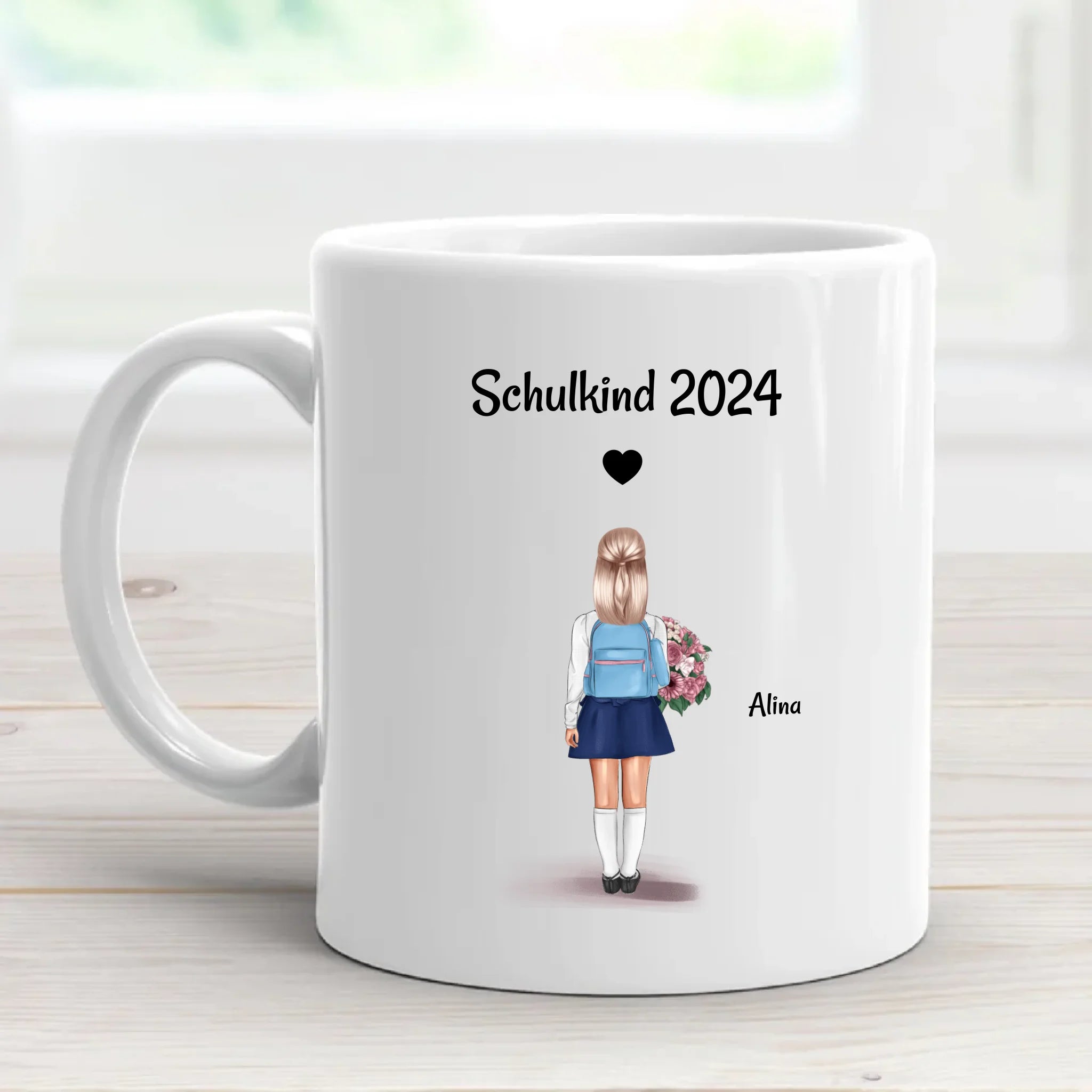 Tasse Einschulung Mädchen Schulkind Geschenk personalisiert - Cantty