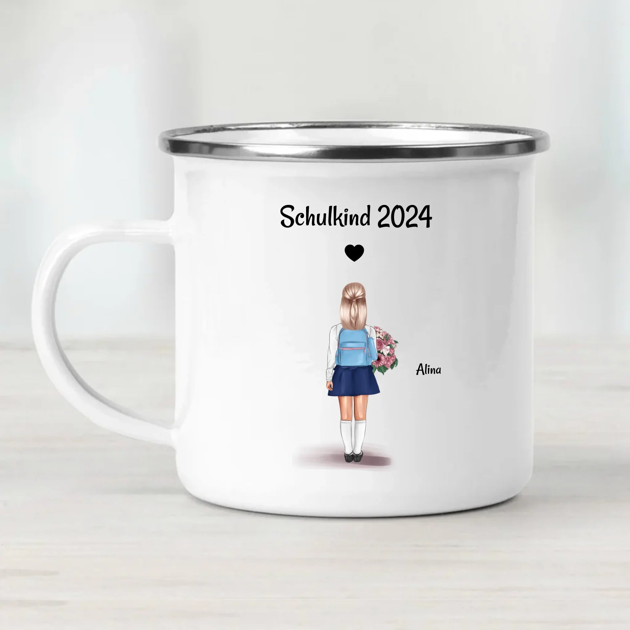 Tasse Einschulung Mädchen Schulkind Geschenk personalisiert - Cantty