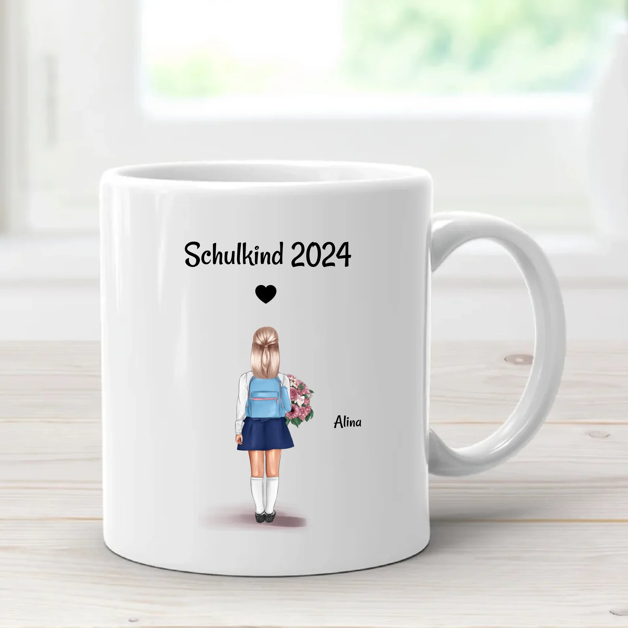 Tasse Einschulung Mädchen Schulkind Geschenk personalisiert - Cantty