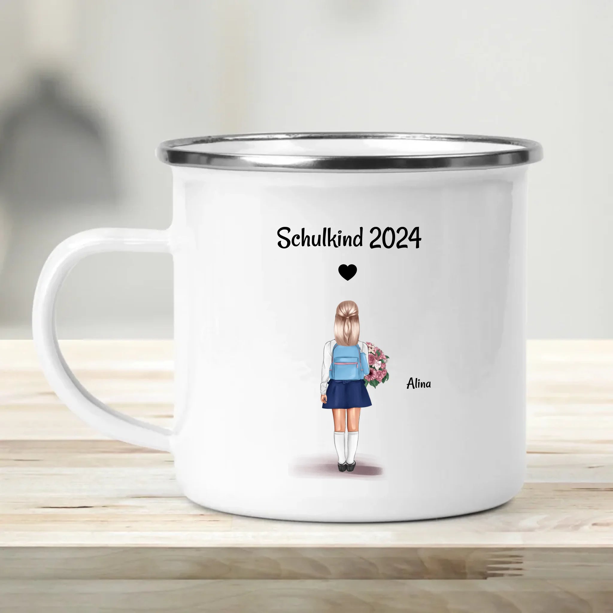 Tasse Einschulung Mädchen Schulkind Geschenk personalisiert - Cantty