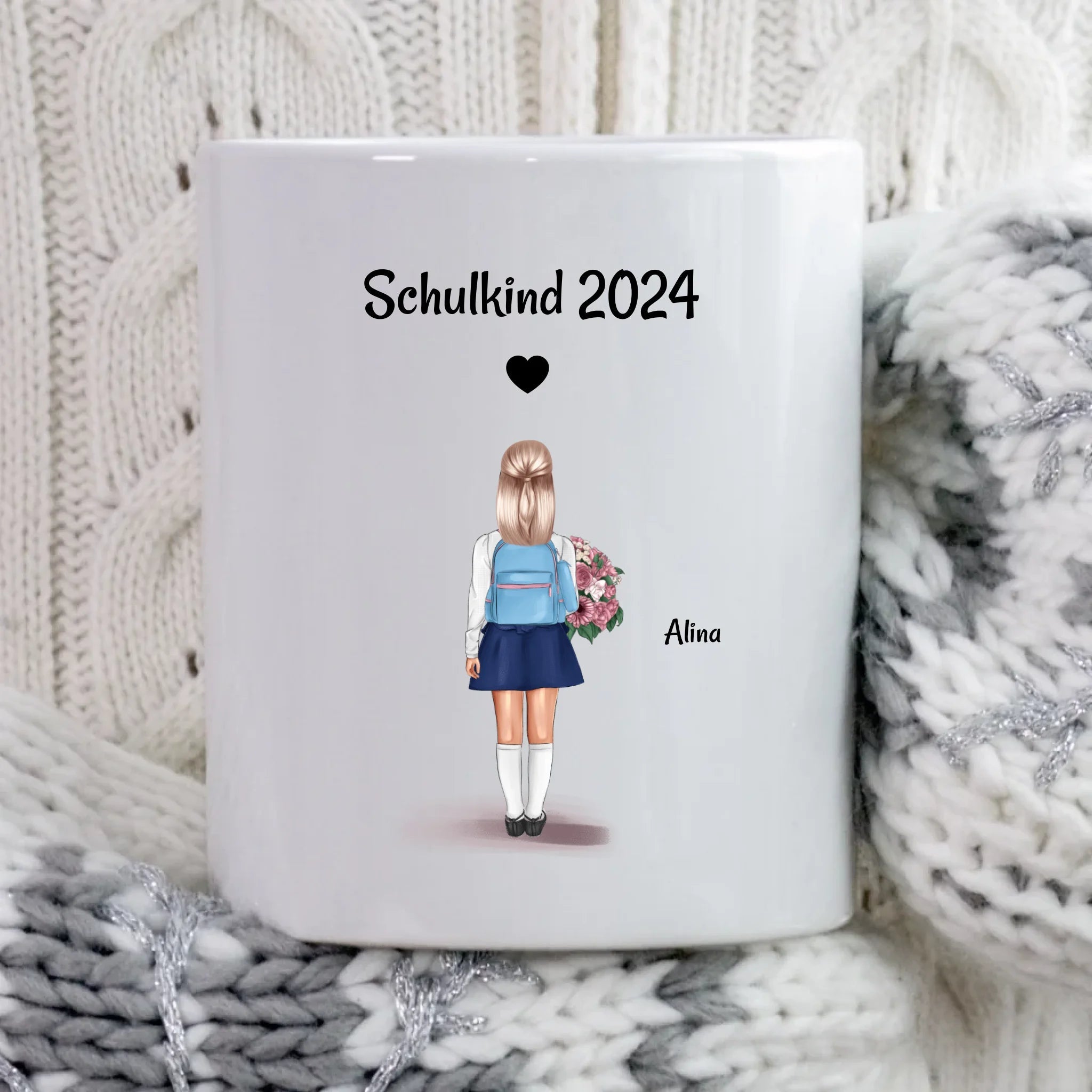 Tasse Einschulung Mädchen Schulkind Geschenk personalisiert - Cantty