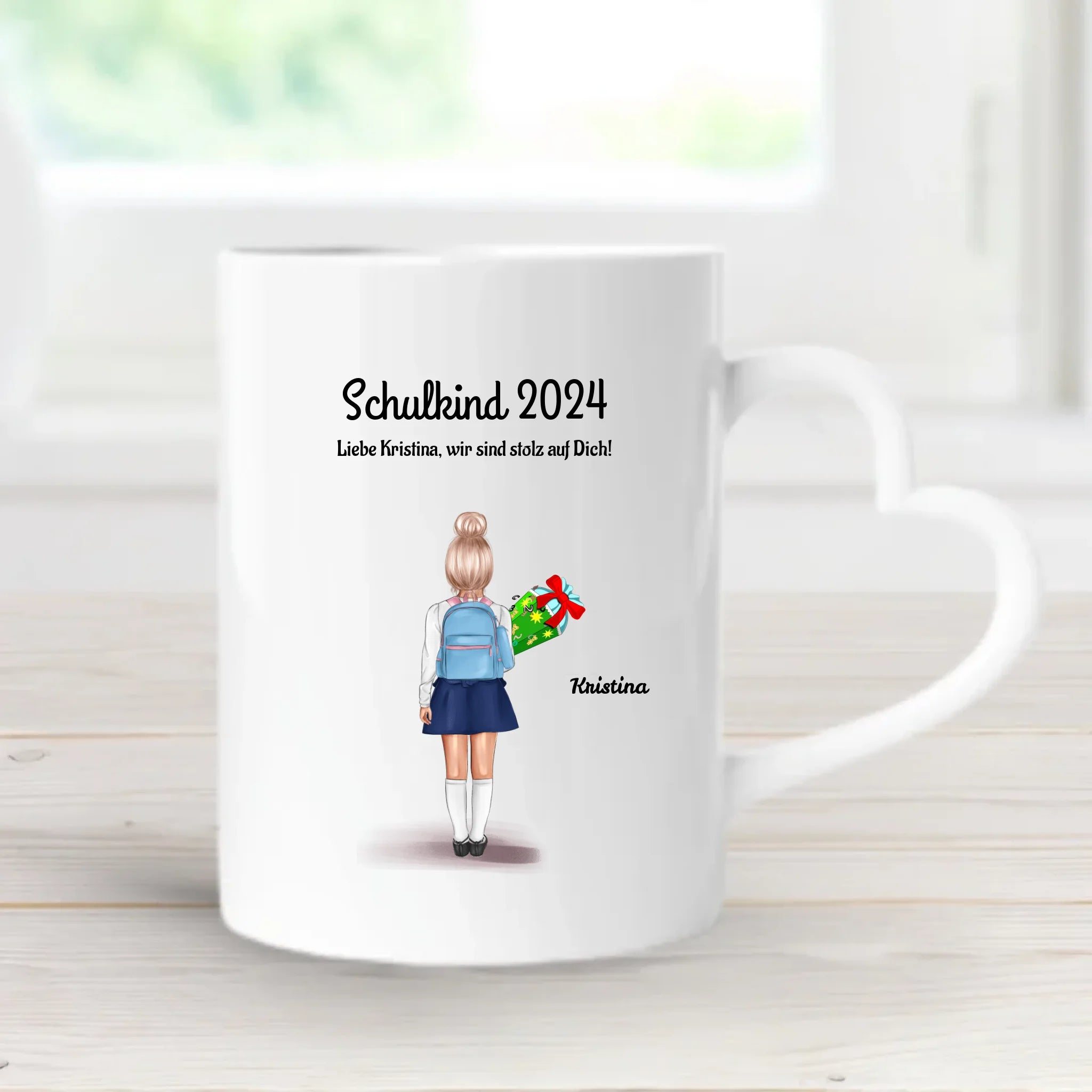 Tasse Einschulung Schulkind Mädchen - Cantty