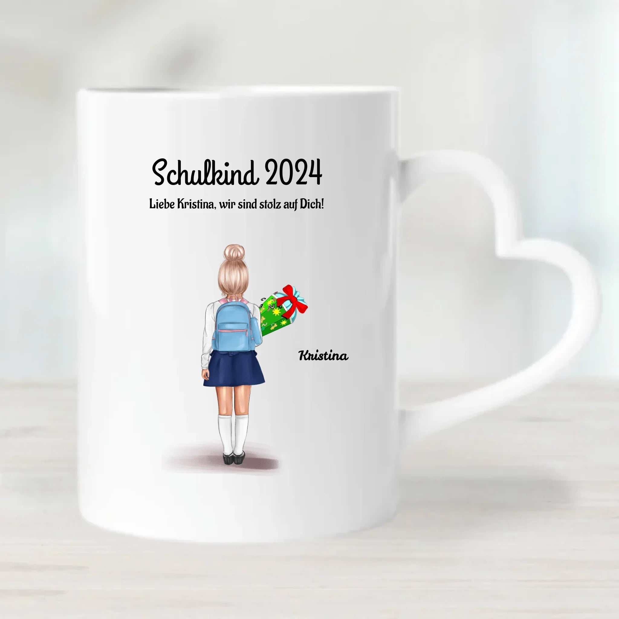 Tasse Einschulung Schulkind Mädchen - Cantty