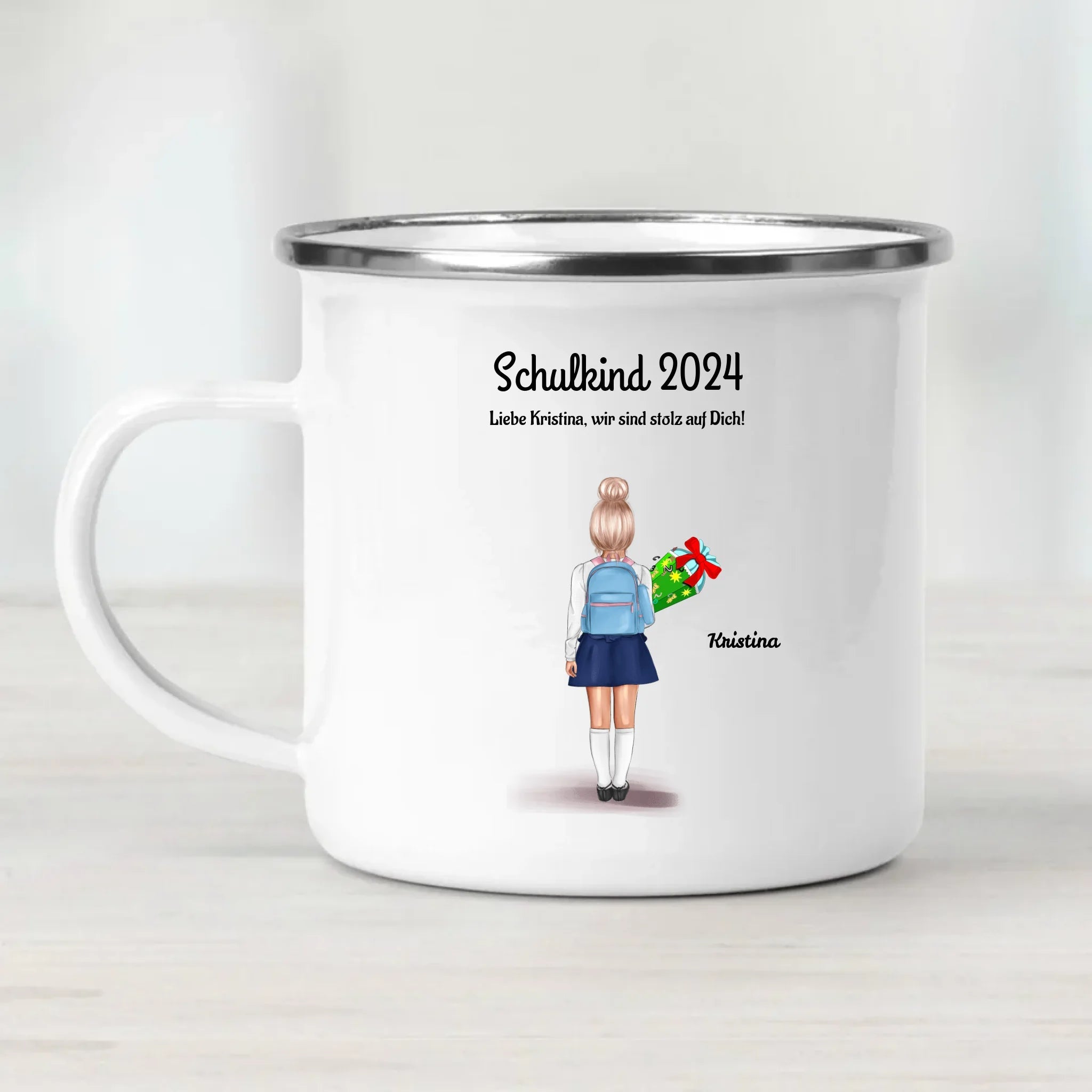 Tasse Einschulung Schulkind Mädchen - Cantty