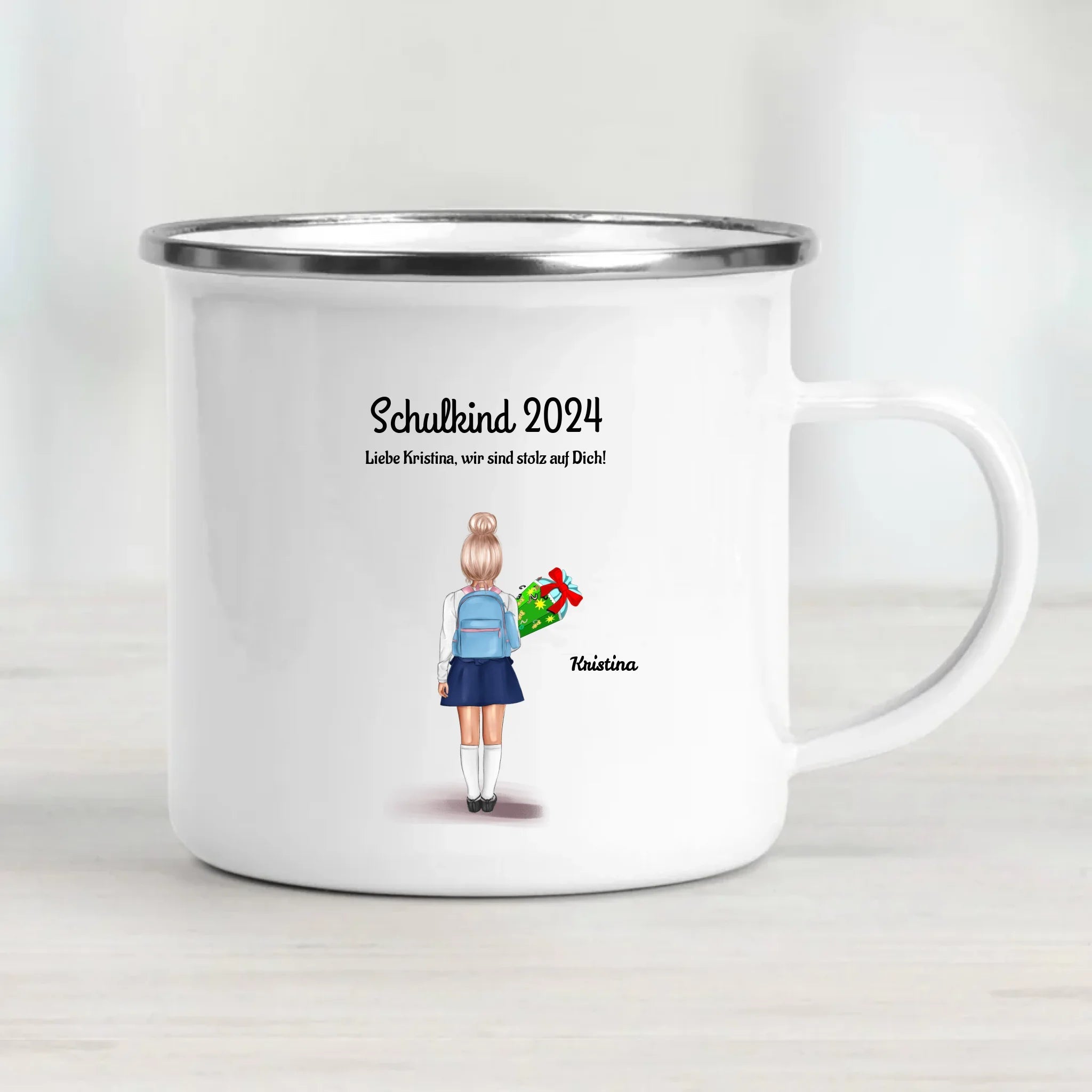 Tasse Einschulung Schulkind Mädchen - Cantty