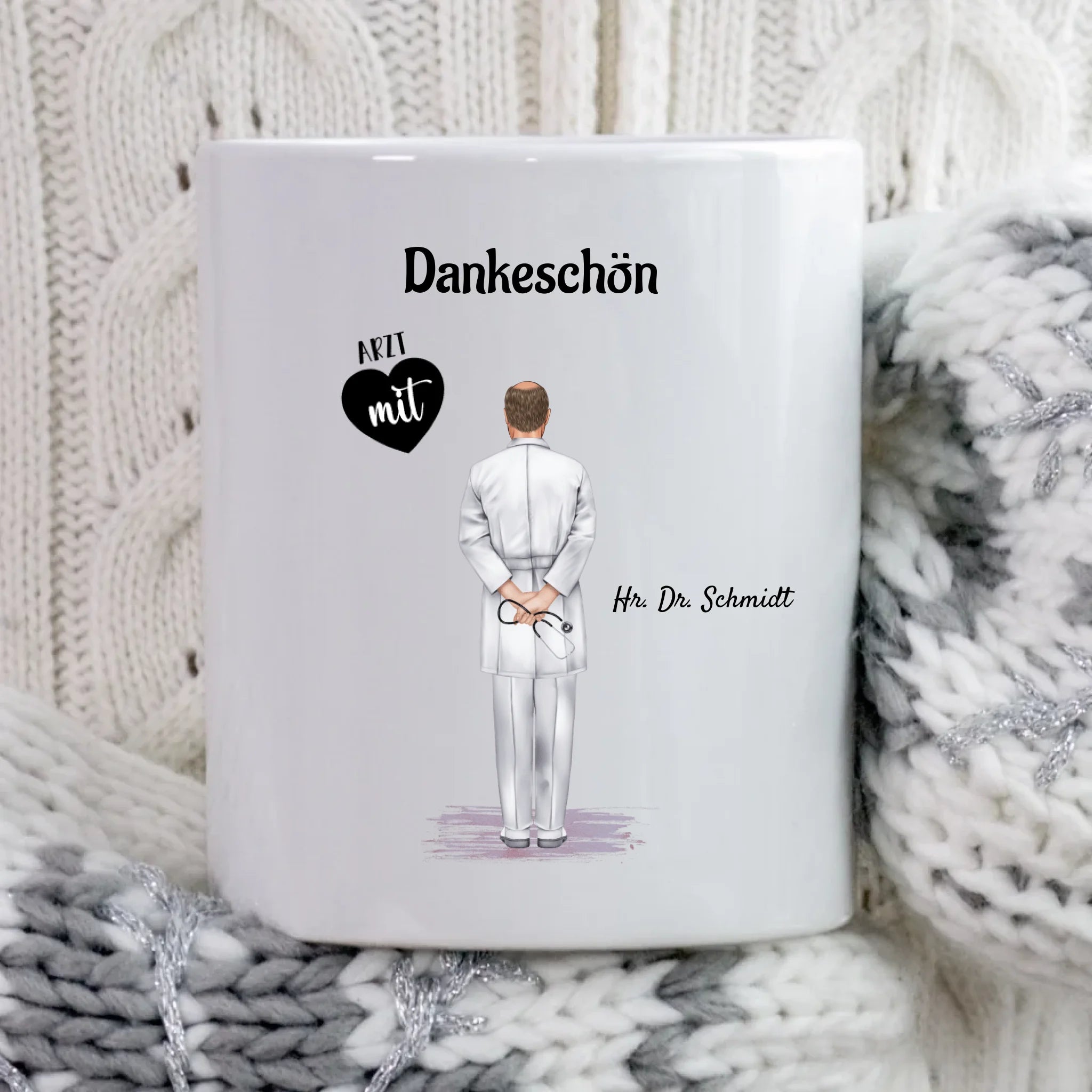 Tasse für Arzt Geschenk personalisiert - Cantty